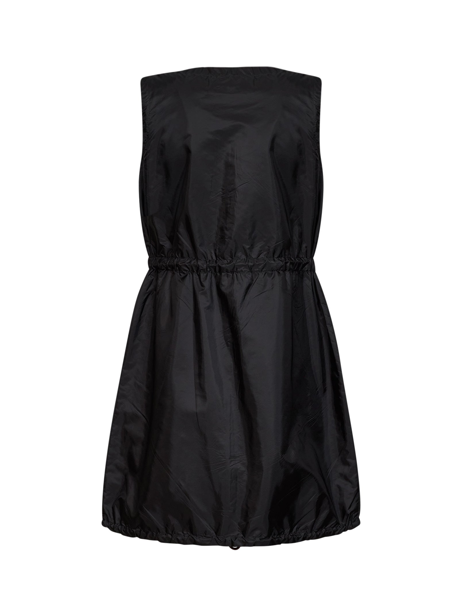 Prada Abbigliamento Women Black Lightweight Re-Nylon Short Dress PRADA