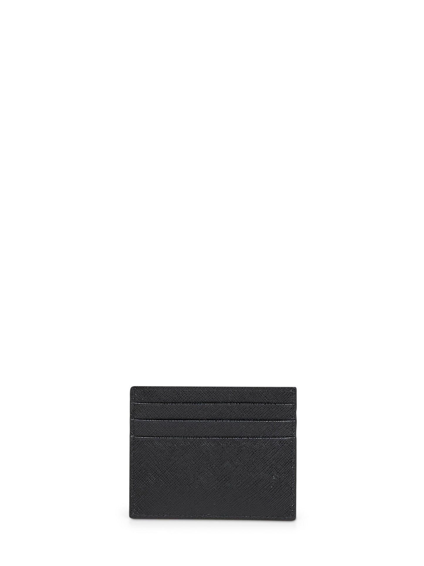 Prada Accessori Pelletteria Women Black Saffiano Leather Card Holder PRADA