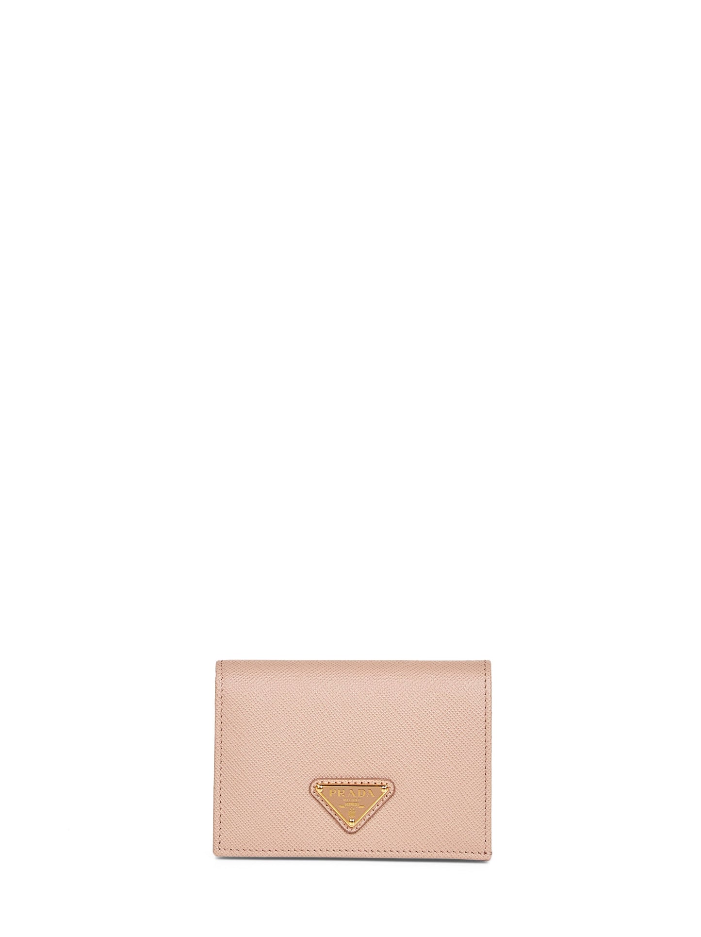 Prada Accessori Pelletteria Women Powder Pink Saffiano Small Wallet PRADA