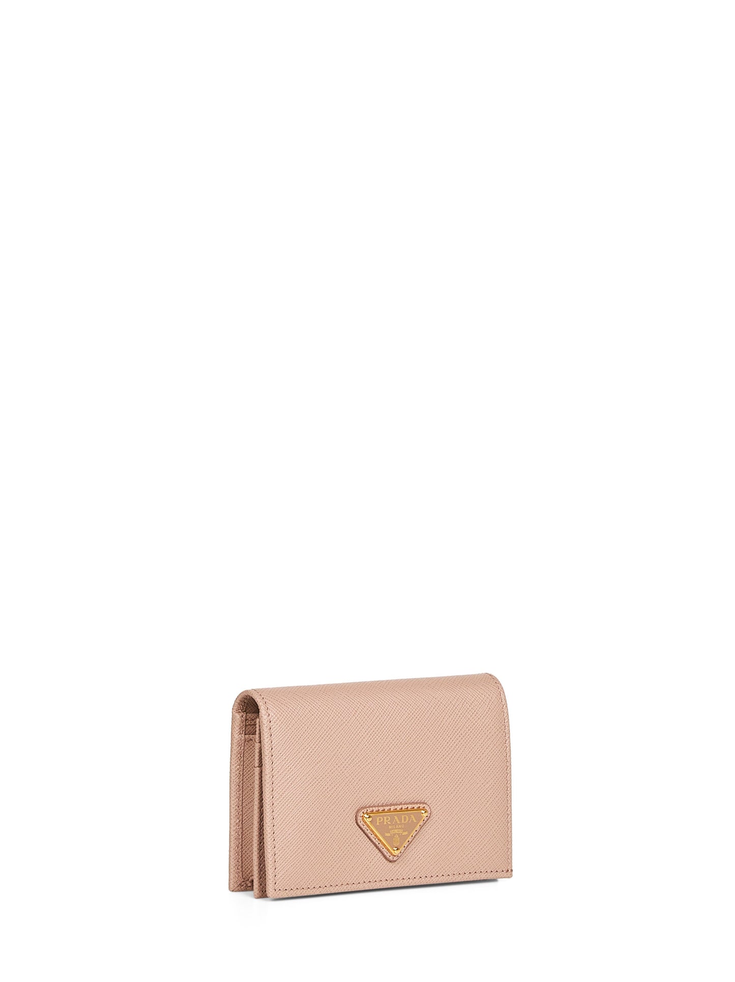 Prada Accessori Pelletteria Women Powder Pink Saffiano Small Wallet PRADA