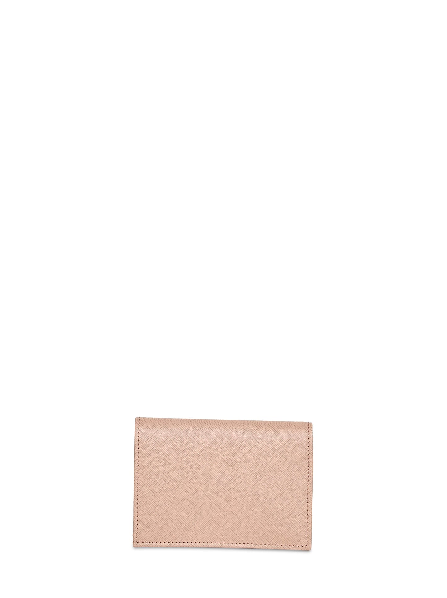 Prada Accessori Pelletteria Women Powder Pink Saffiano Small Wallet PRADA