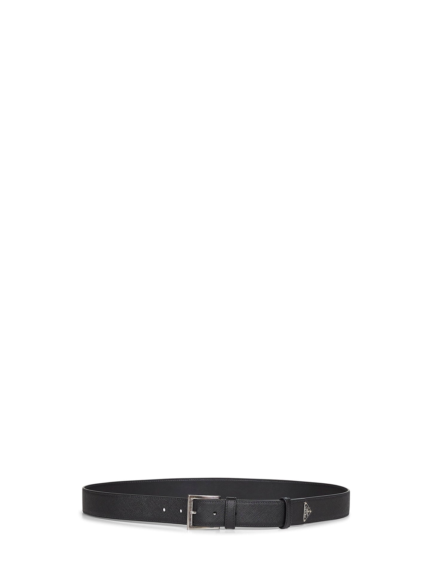 Prada Accessori Pelletteria Men Black Saffiano Leather Belt PRADA
