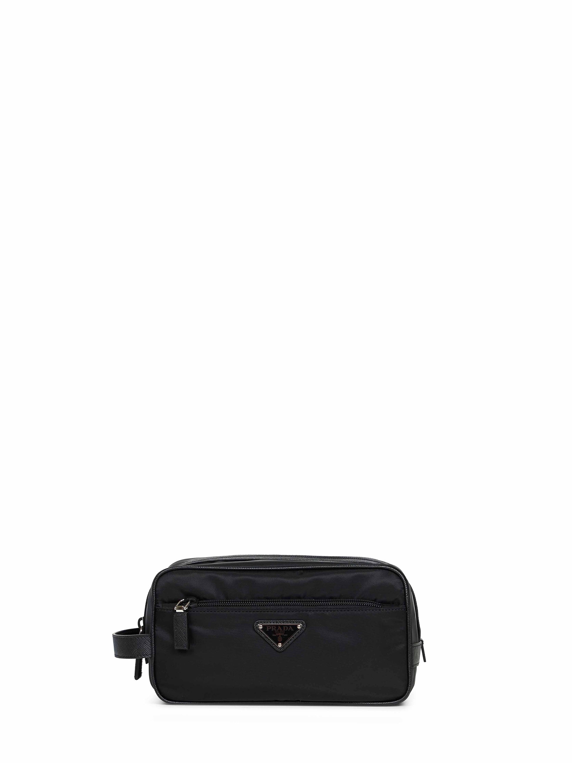 Prada Accessori Pelletteria Men Black Travel Pouch PRADA