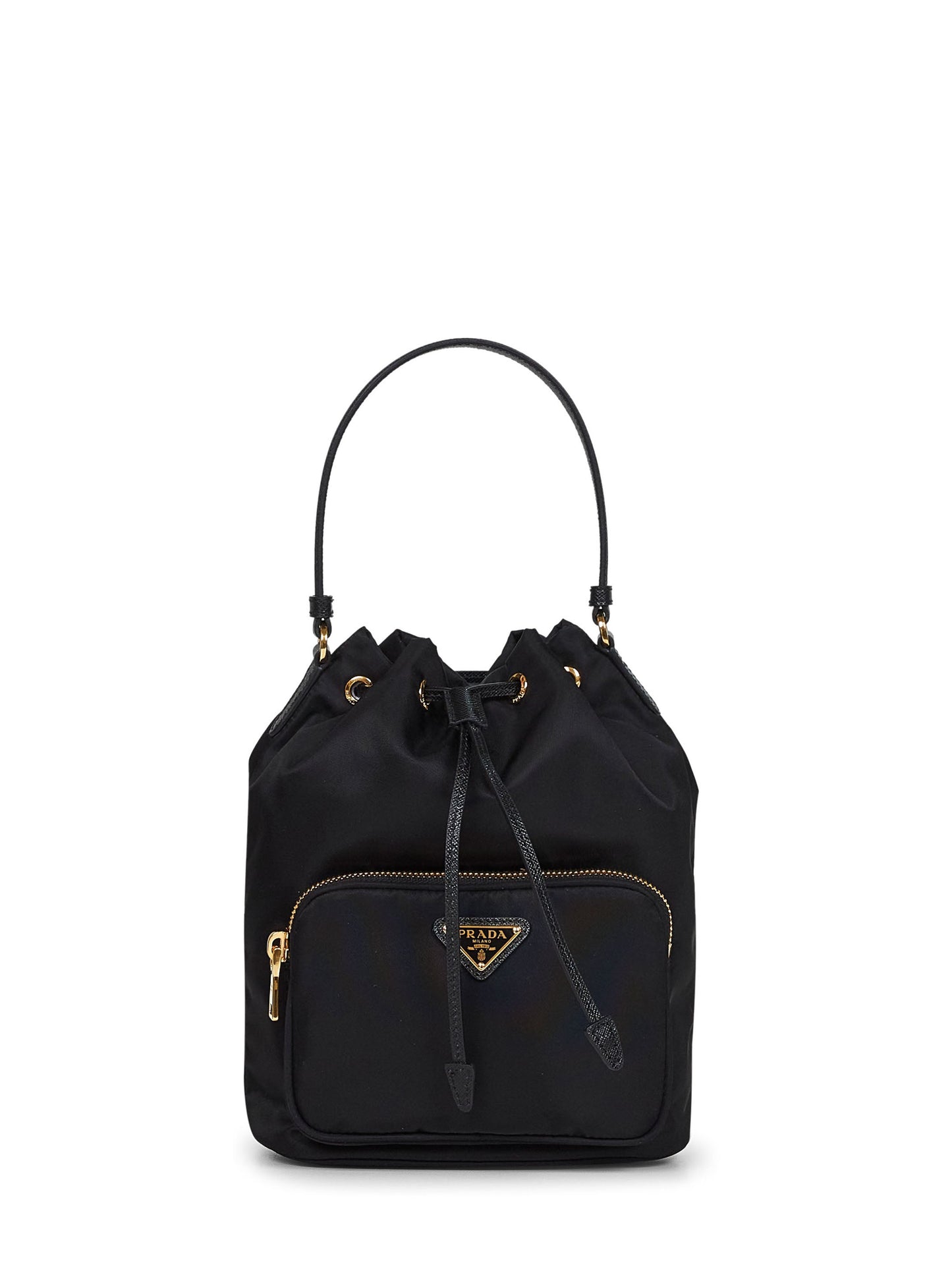 Prada Borse Women Black Prada Duet Bucket Bag PRADA