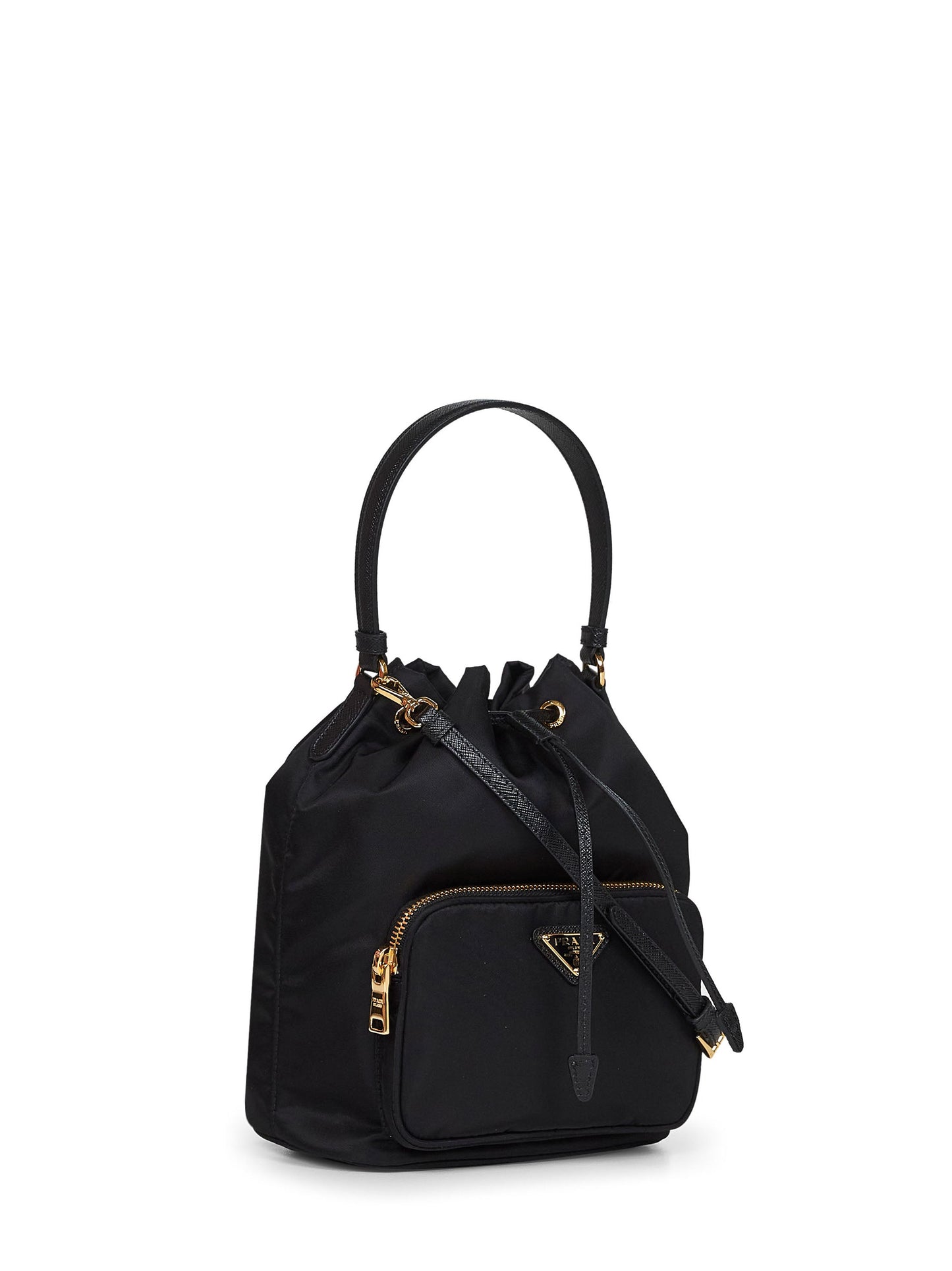 Prada Borse Women Black Prada Duet Bucket Bag PRADA