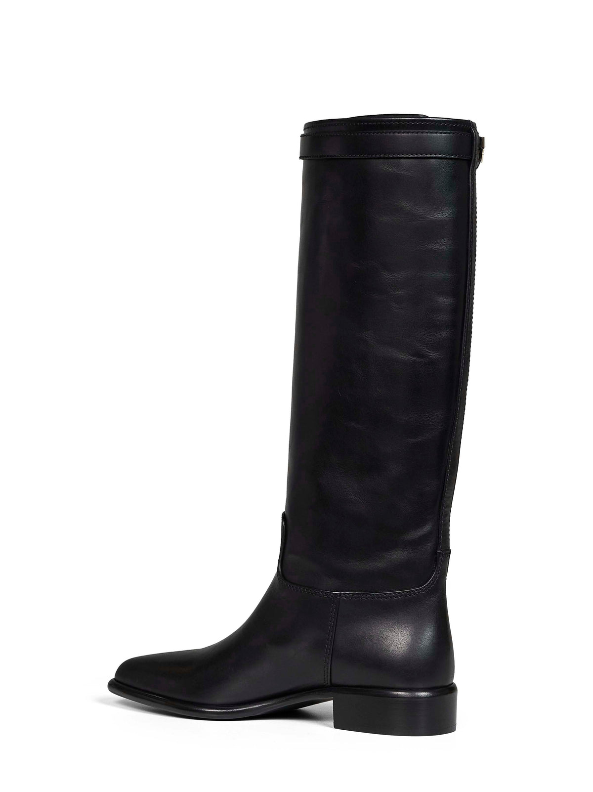 Prada Calzature Women Black Leather Knee-High Boots PRADA