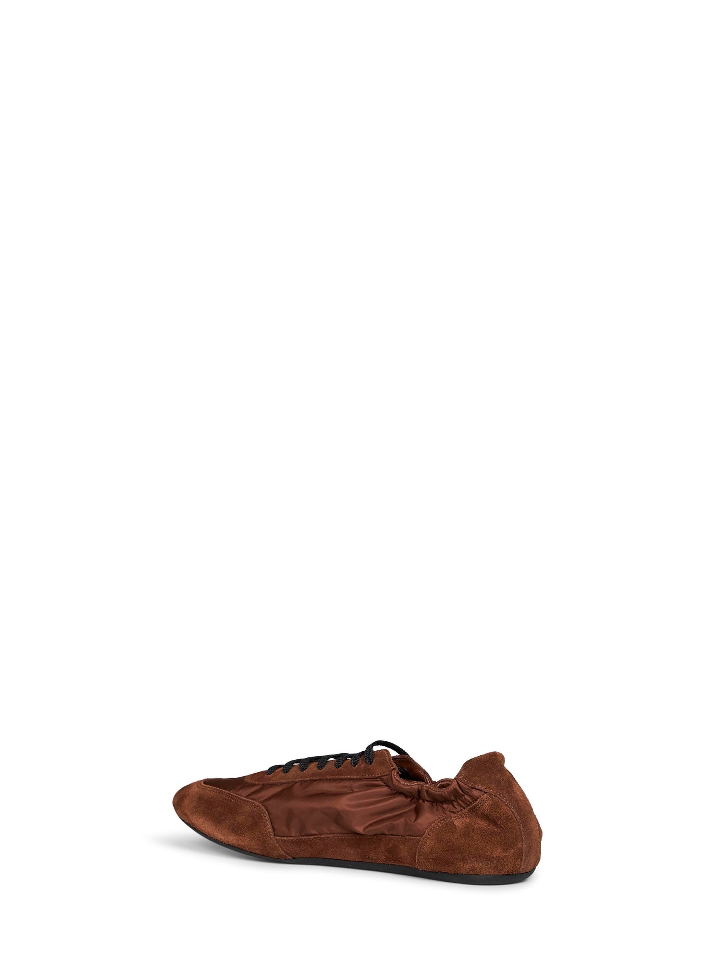 Prada Calzature Men Rosewood Brown Collapse Sneakers PRADA