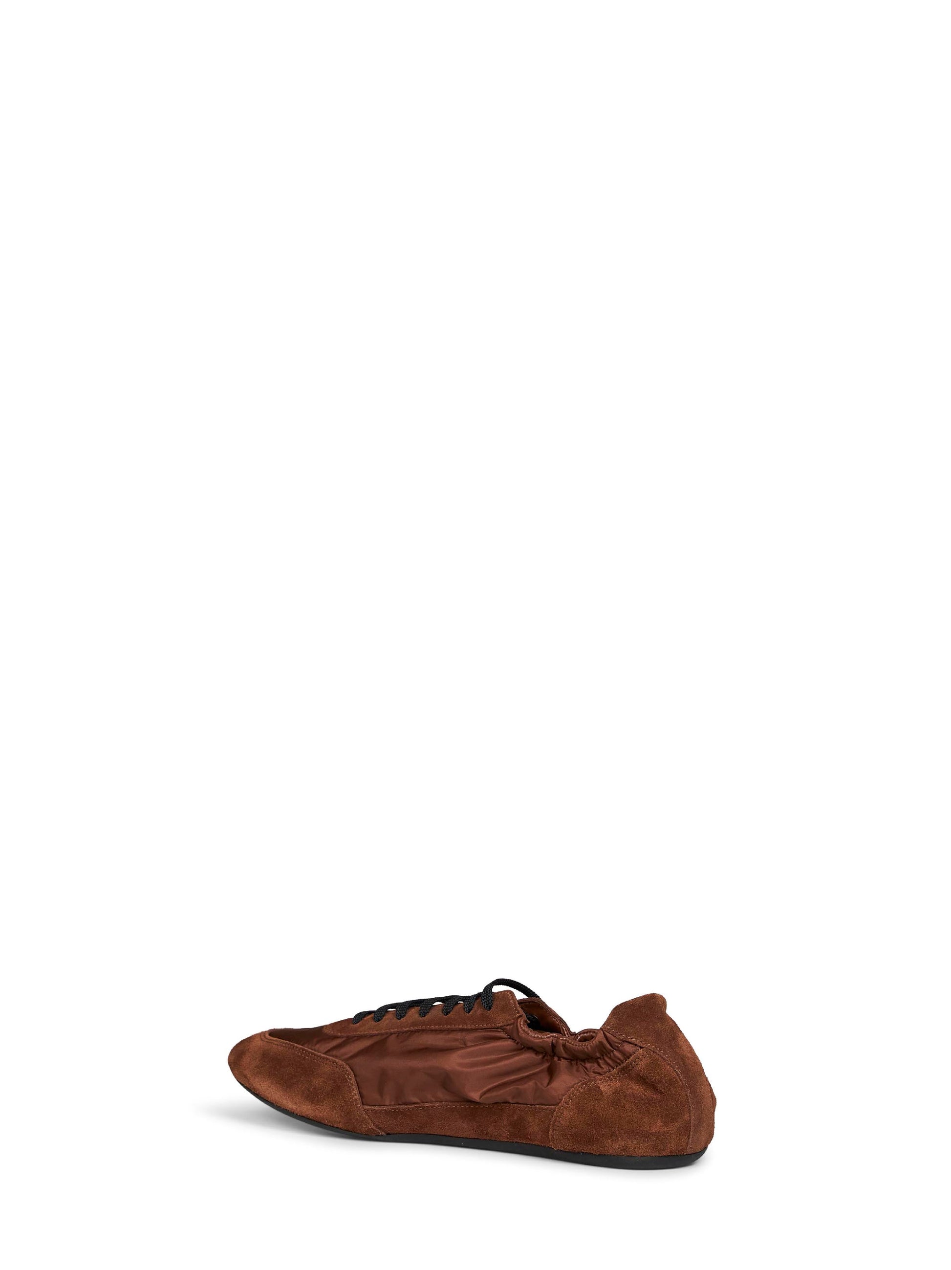 Prada Calzature Men Rosewood Brown Collapse Sneakers PRADA