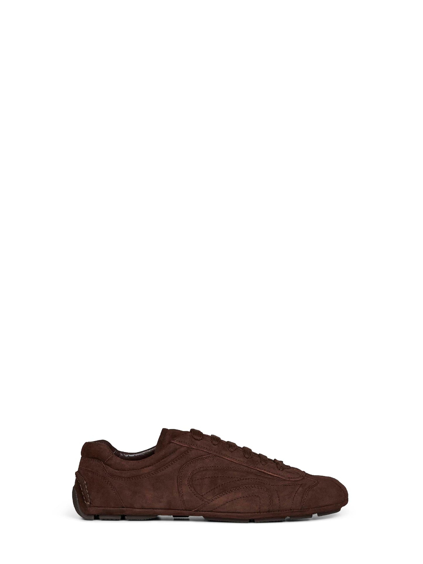 Prada Calzature Men Dark Brown Montecarlo Re-Edition 2005 Sneakers PRADA