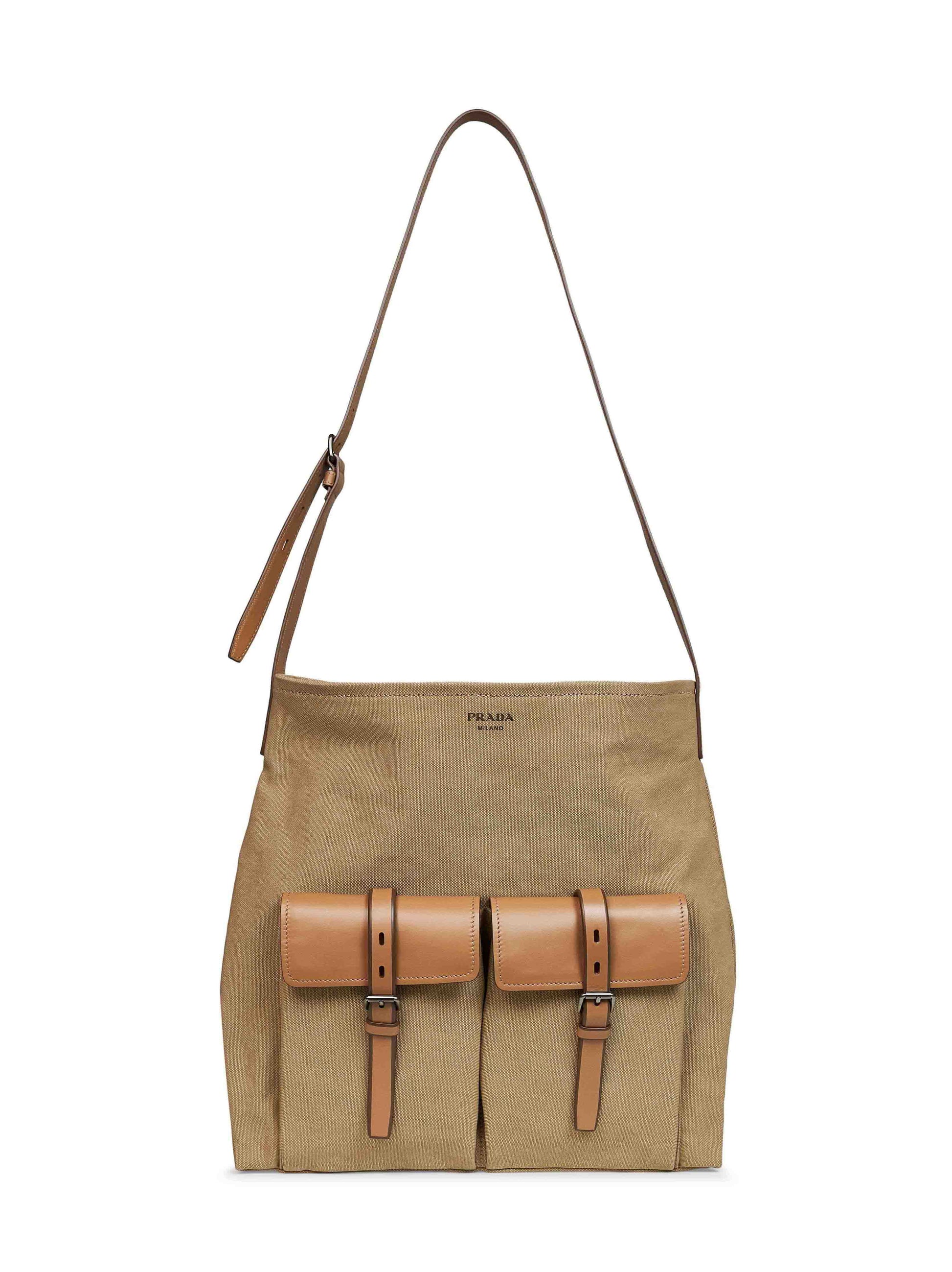 Prada Viaggio Men Khaki Prada Route Crossbody Bag PRADA