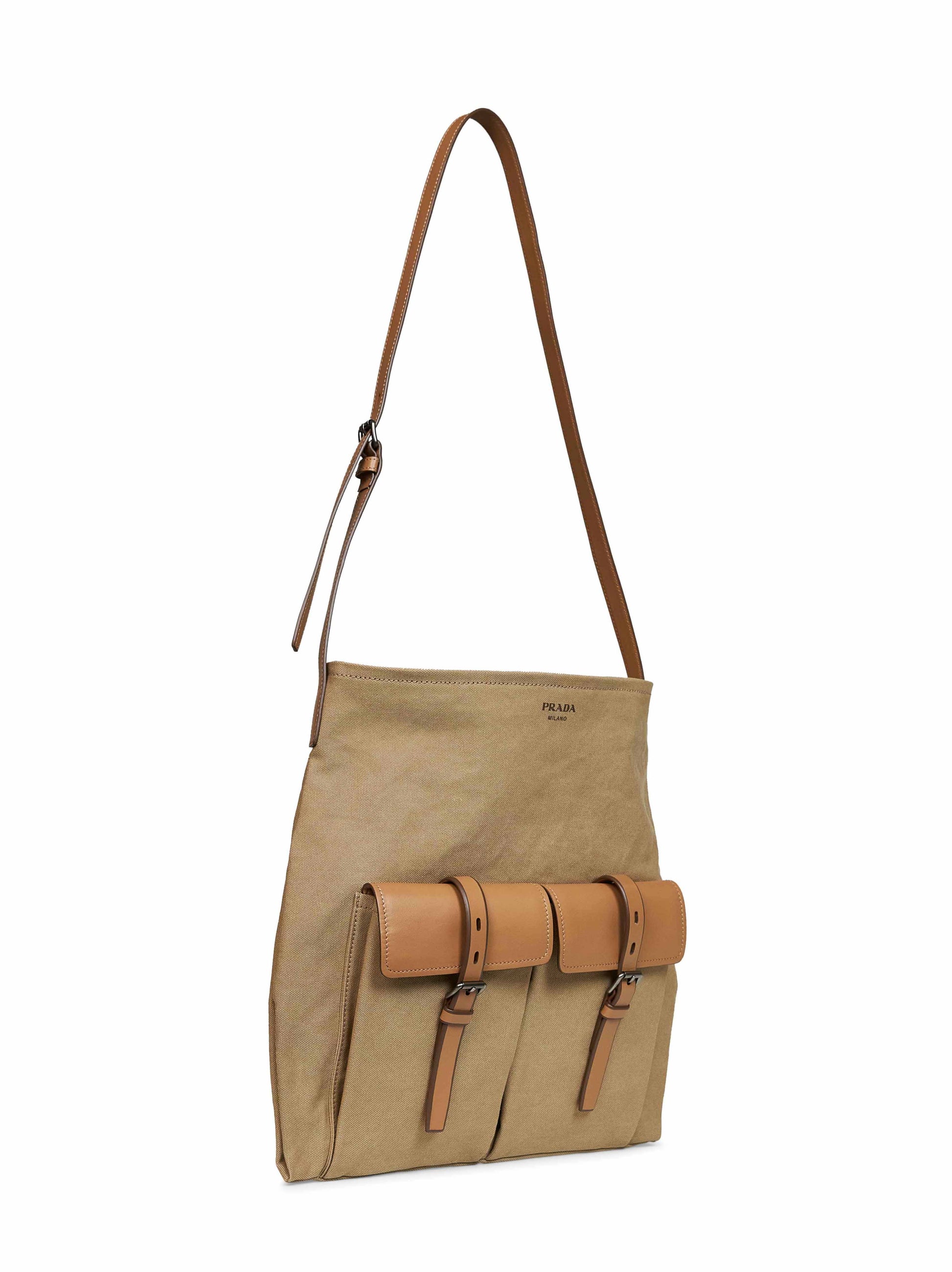 Prada Viaggio Men Khaki Prada Route Crossbody Bag PRADA