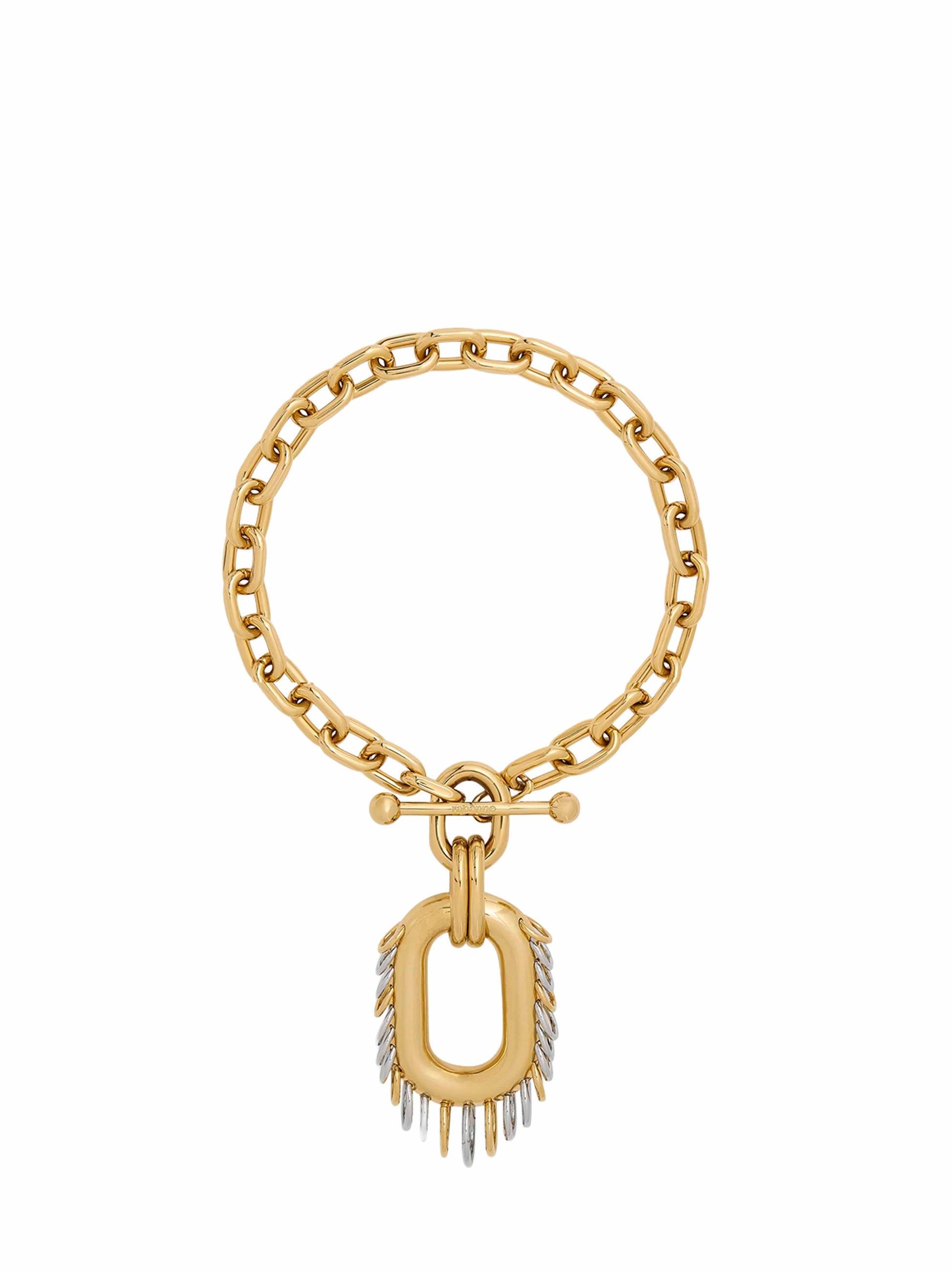 Rabanne Women Gold And Silver Punk Xl Link Necklace PACO RABANNE
