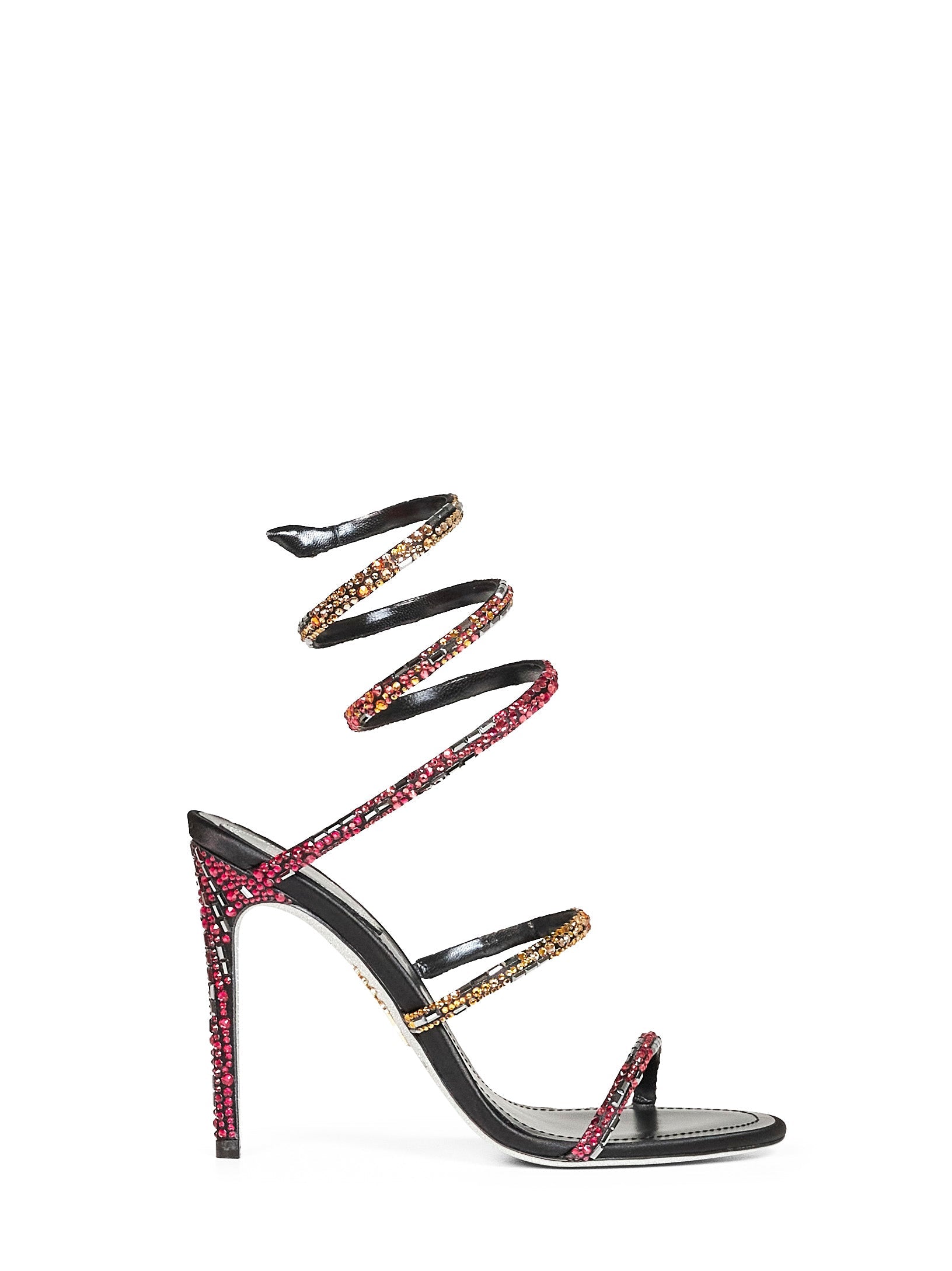 Rene Caovilla Women Black Swarovski Crystal-Embellished Cleo 105 Sandals RENE CAOVILLA