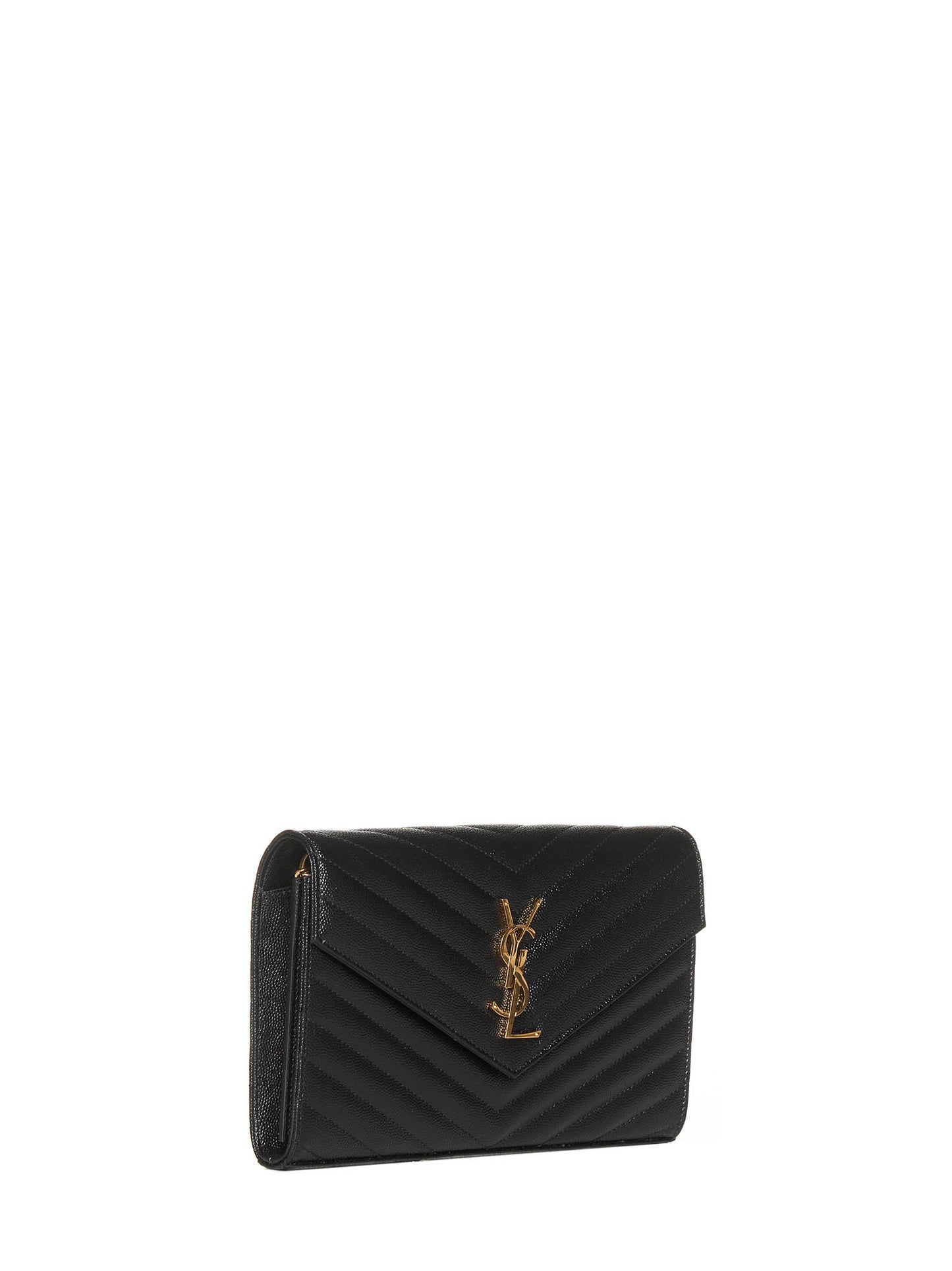 Saint Laurent Women Classic Cassandre Pouch In Grain De Poudre Leather By Saint Laurent SAINT LAURENT
