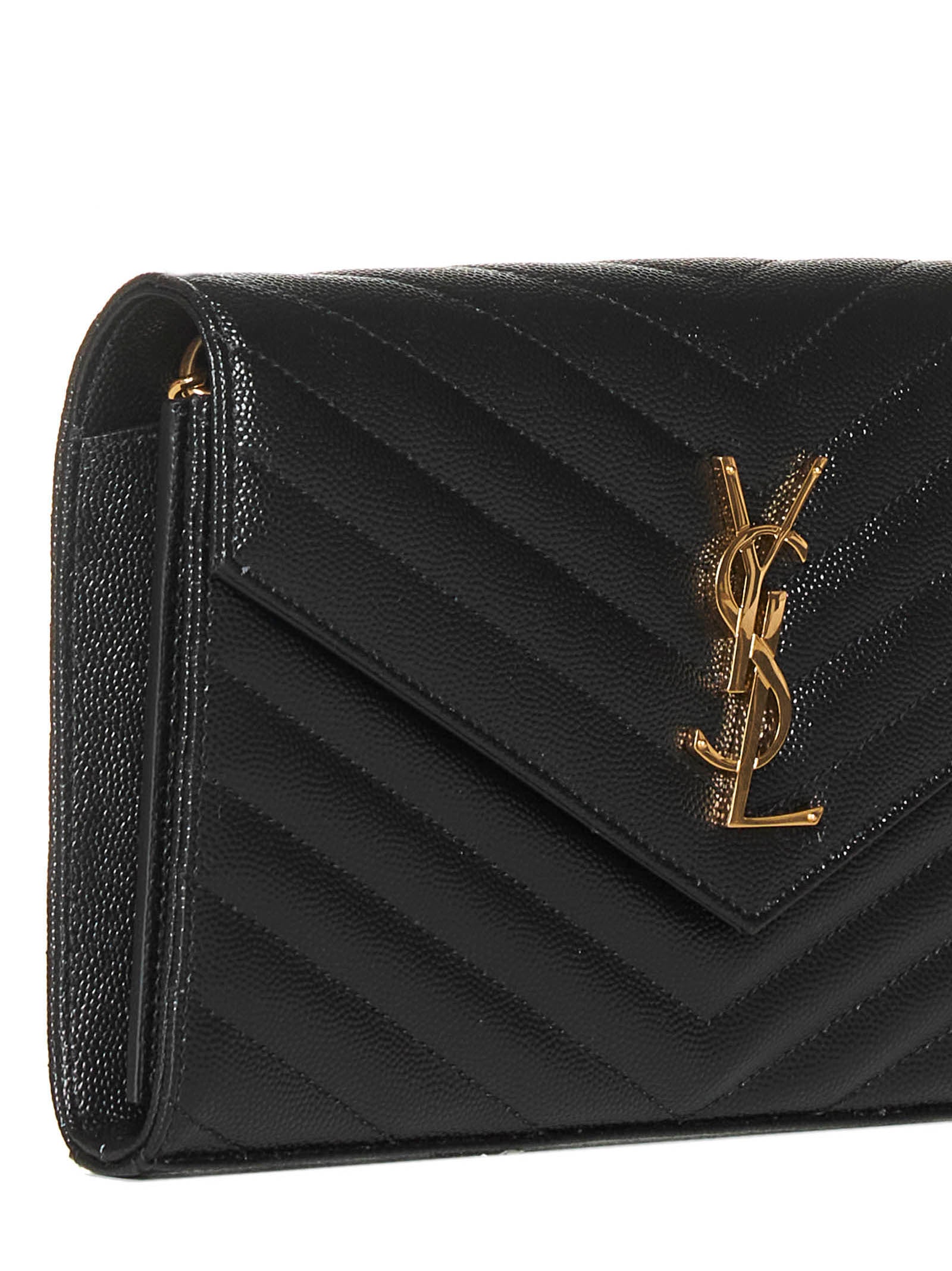 Saint Laurent Women Classic Cassandre Pouch In Grain De Poudre Leather By Saint Laurent SAINT LAURENT