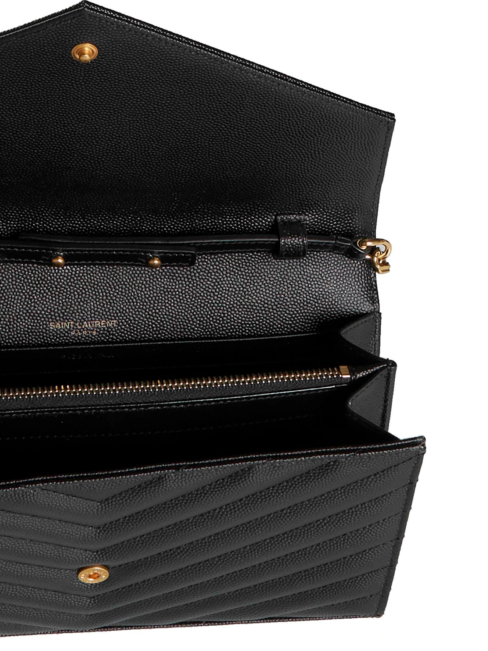 Saint Laurent Women Classic Cassandre Pouch In Grain De Poudre Leather By Saint Laurent SAINT LAURENT