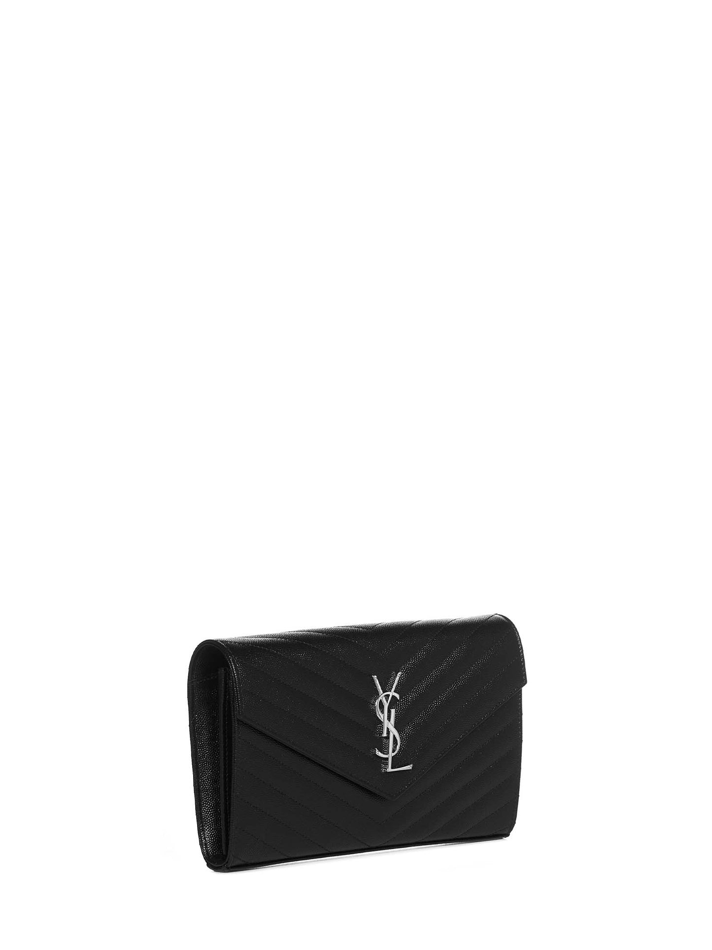 Saint Laurent Women Ysl Logo Quilted Leather Wallet On Chain Bag SAINT LAURENT