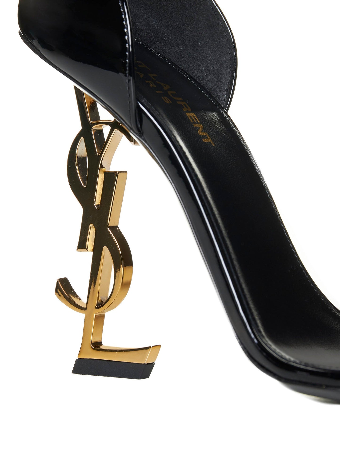 Saint Laurent Women Ysl Opyum Patent Leather Sandals SAINT LAURENT