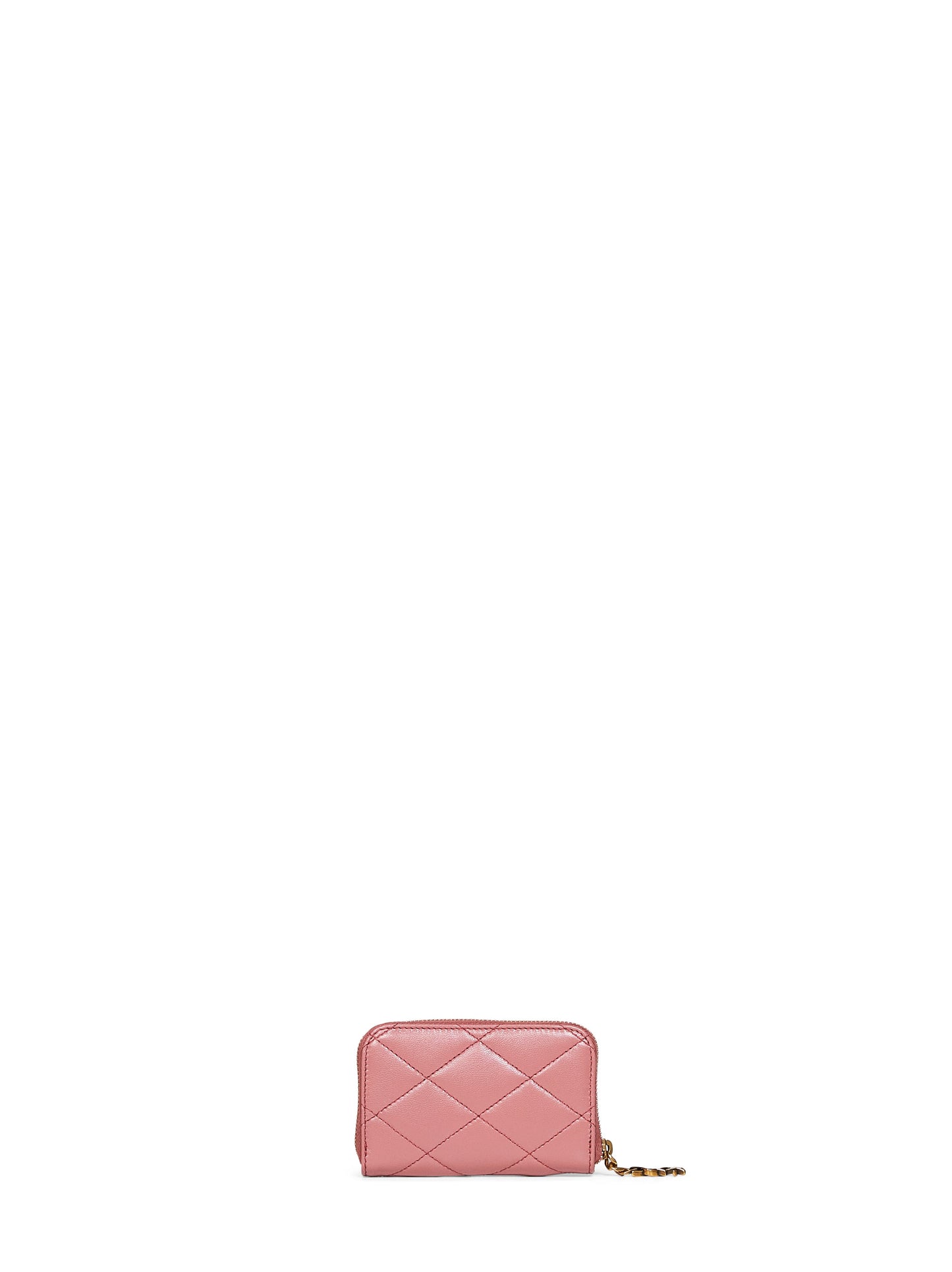 Saint Laurent Women Tulip Pink Lambskin Cassandre Bijou Coin Purse SAINT LAURENT