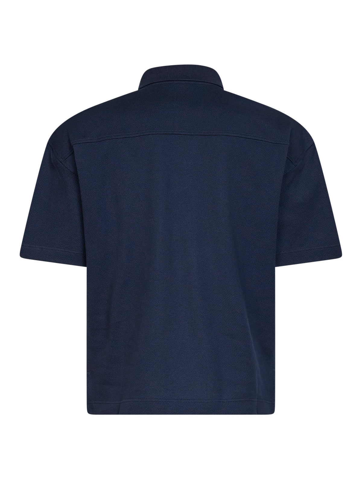 Saint Laurent Men Blue Cotton Piqué Cassandre Polo Shirt SAINT LAURENT