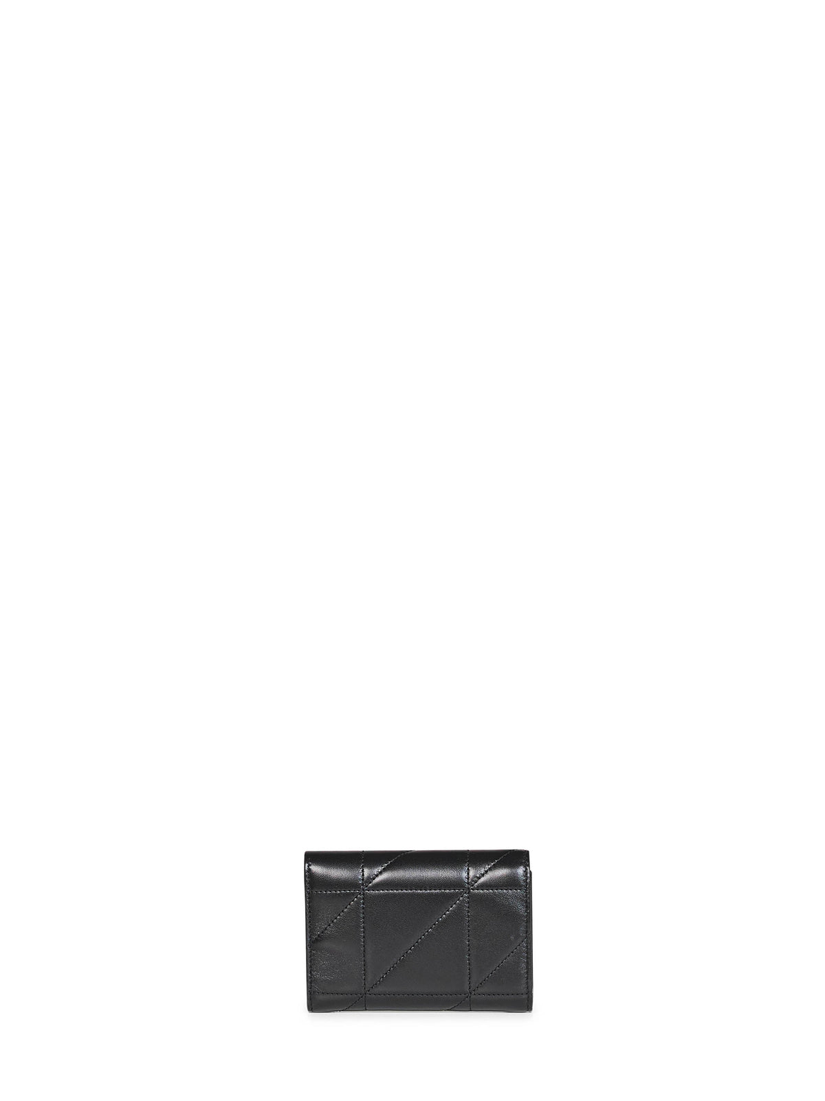 Saint Laurent Women Black Jamie Slim Tri-Fold Wallet In Lambskin<Br/> SAINT LAURENT