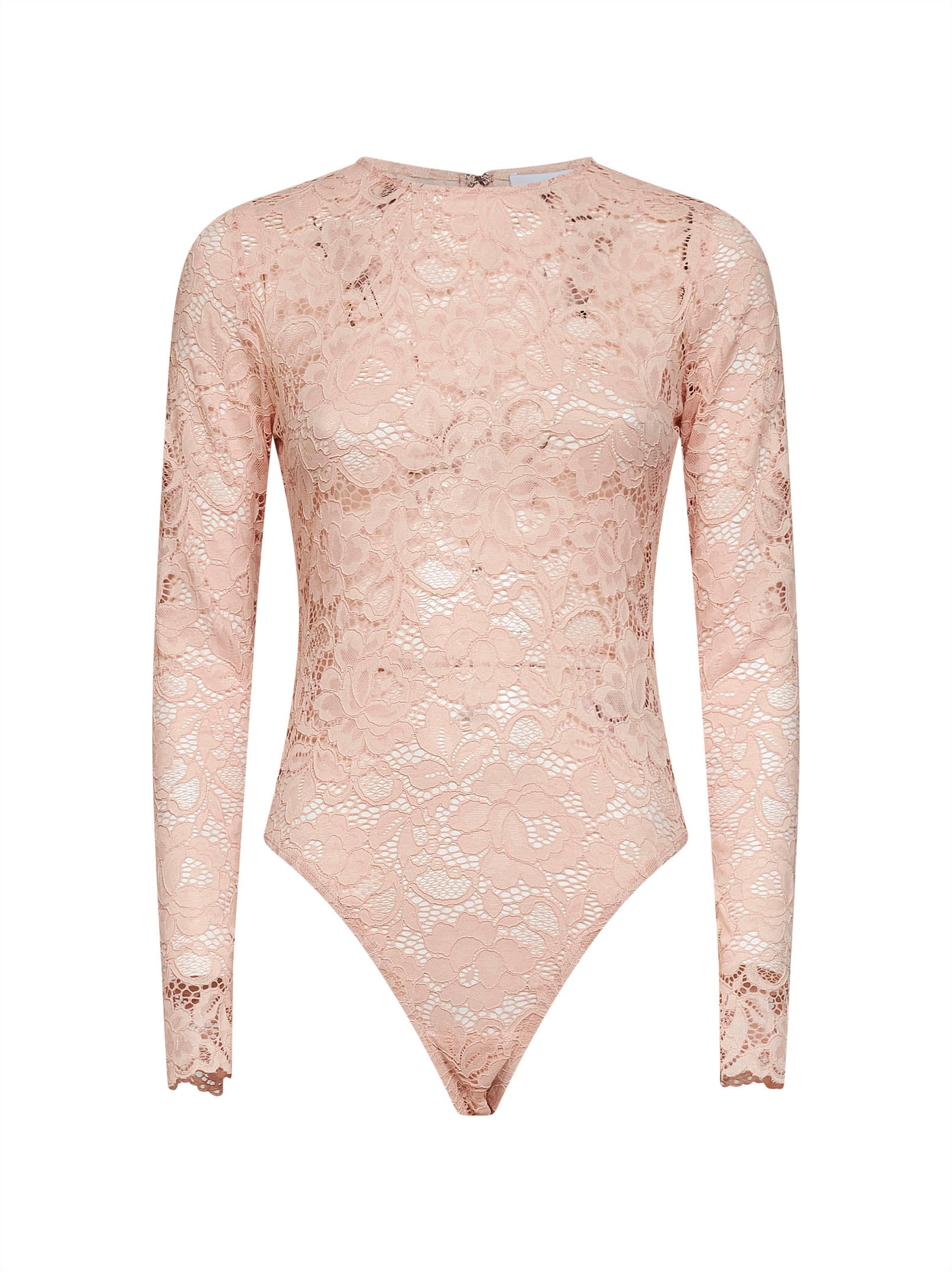 Self Portrait Women Beige Floral Lace Bodysuit SELF-PORTRAIT