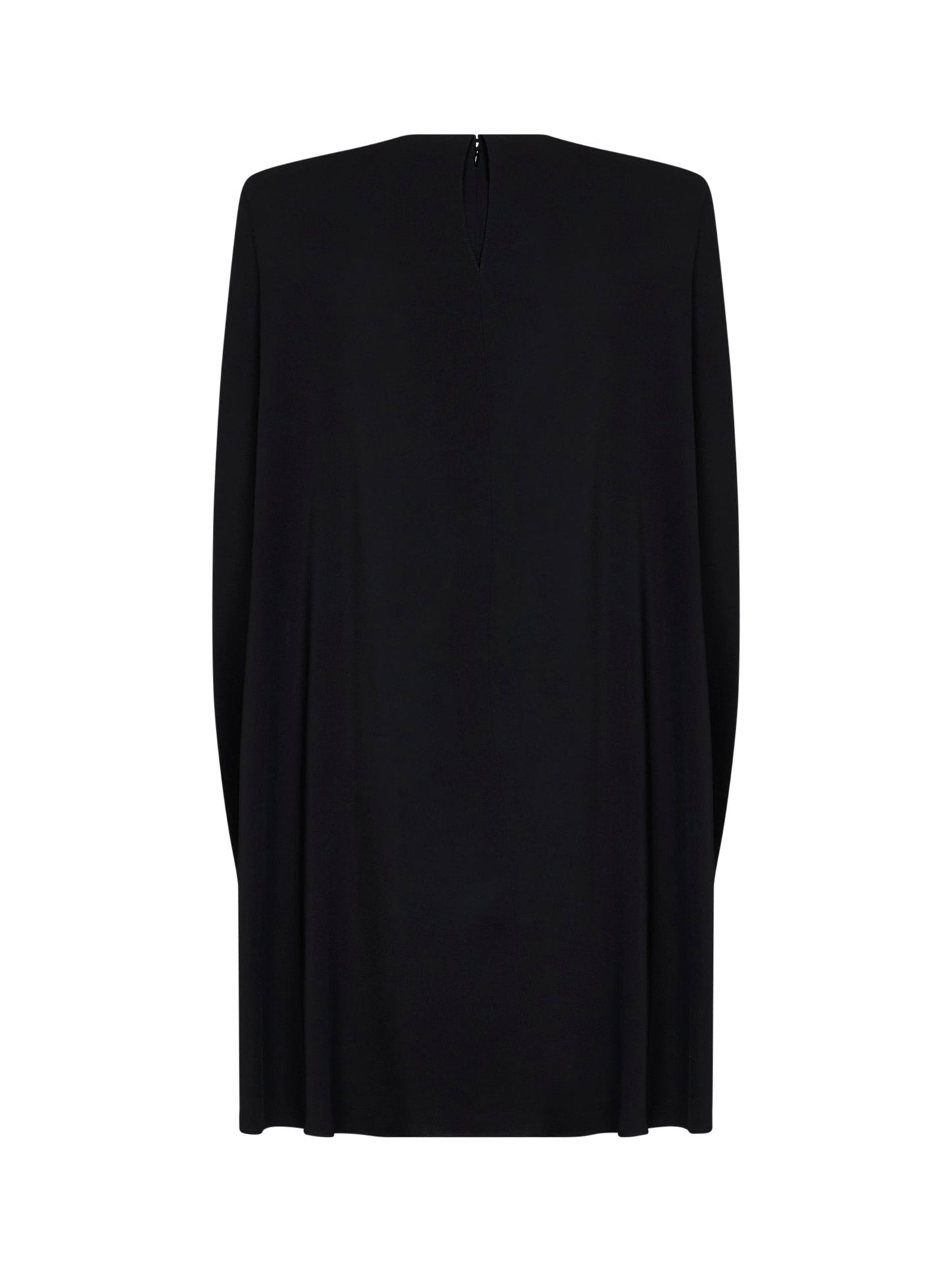 Stella Mccartney Women Black Stretch Viscose Cape Mini Dress STELLA MCCARTNEY