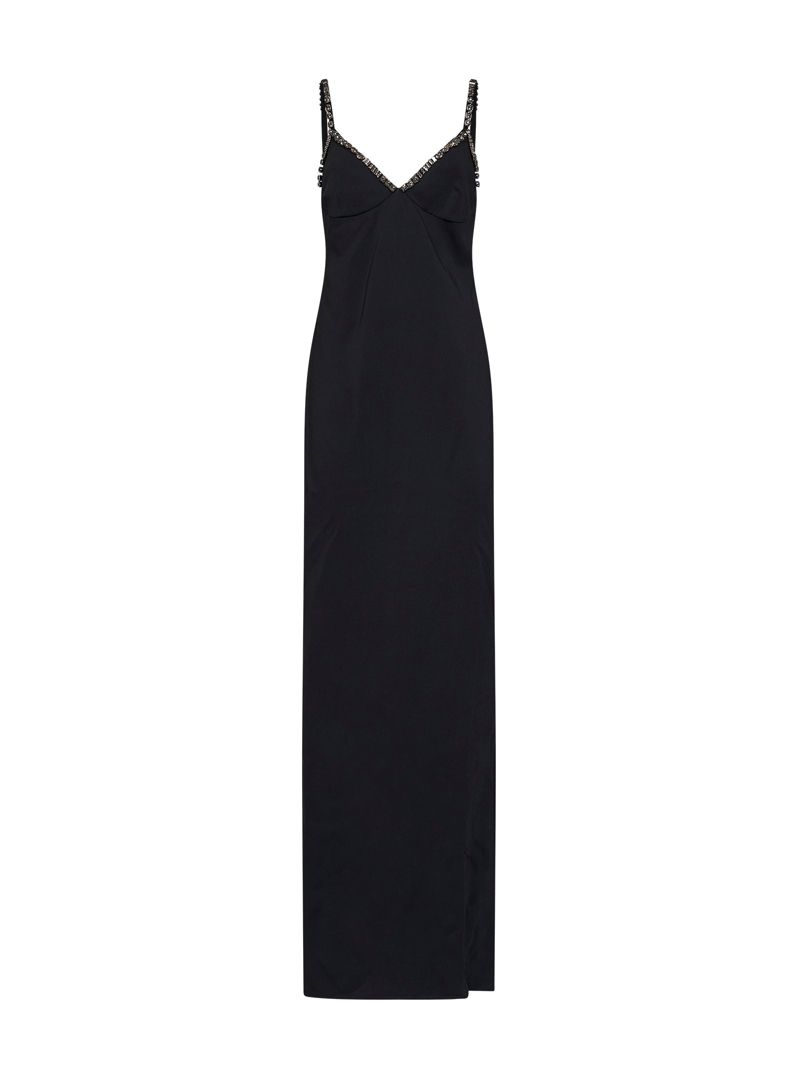 Stella Mccartney Women Black Stretch Viscose Embellished Evening Dress STELLA MCCARTNEY