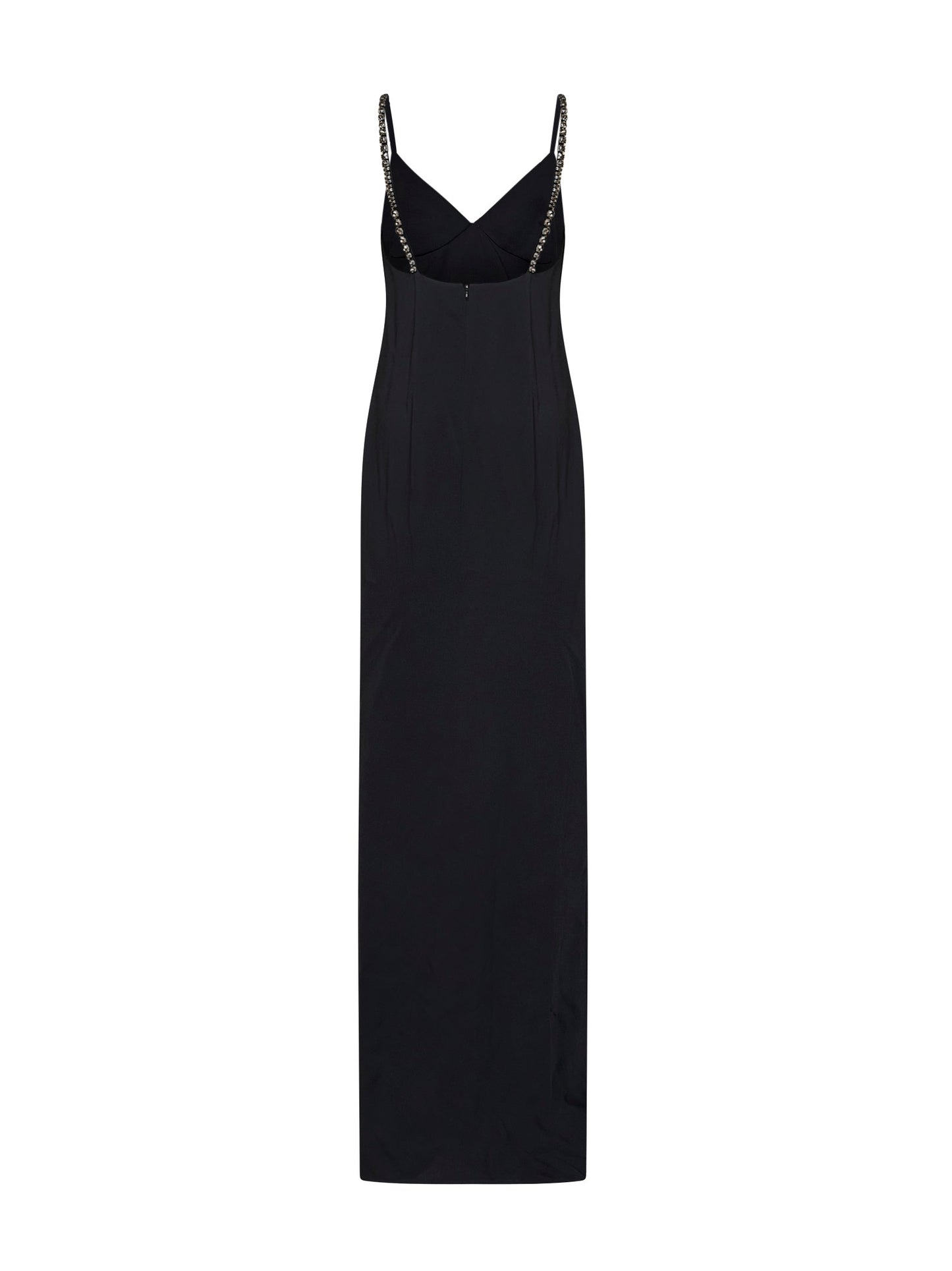 Stella Mccartney Women Black Stretch Viscose Embellished Evening Dress STELLA MCCARTNEY