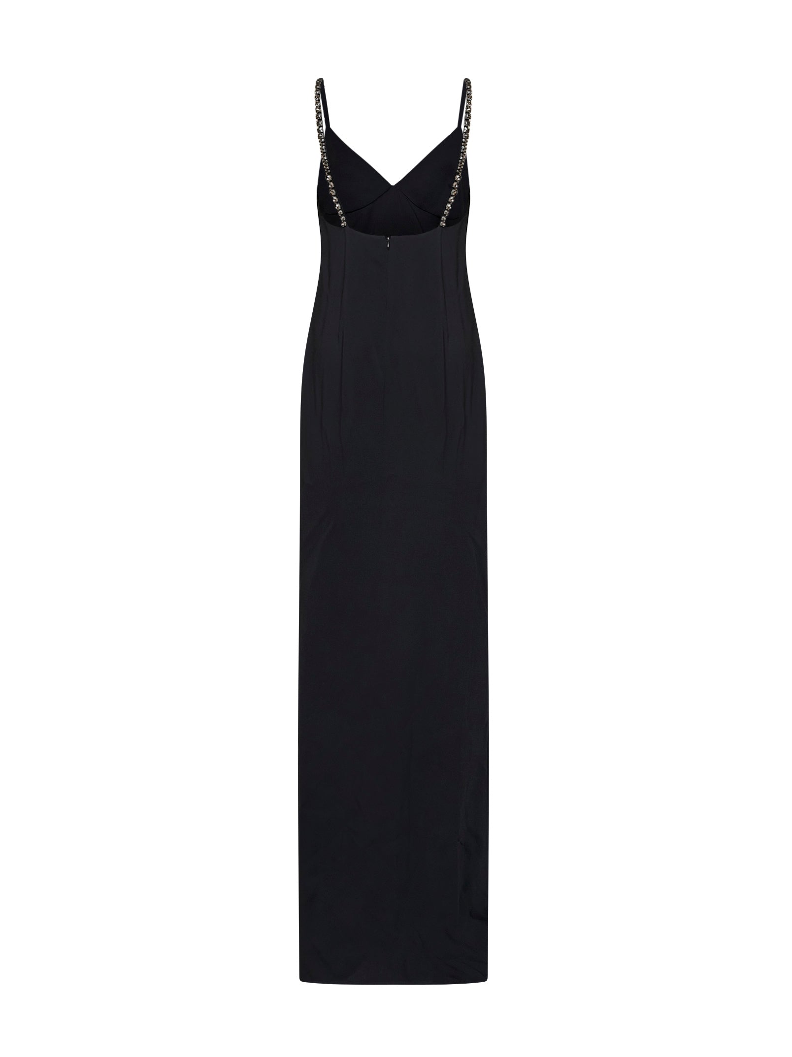 Stella Mccartney Women Black Stretch Viscose Embellished Evening Dress STELLA MCCARTNEY