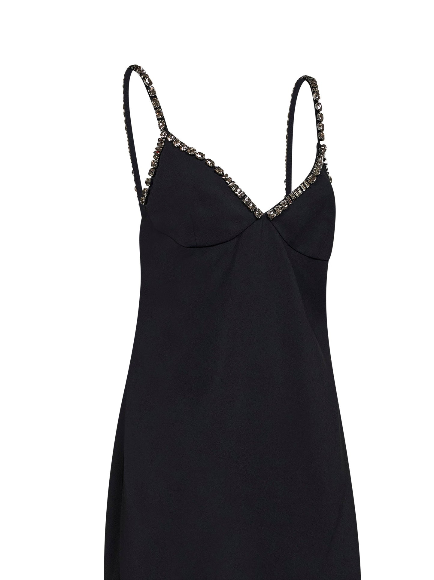 Stella Mccartney Women Black Stretch Viscose Embellished Evening Dress STELLA MCCARTNEY