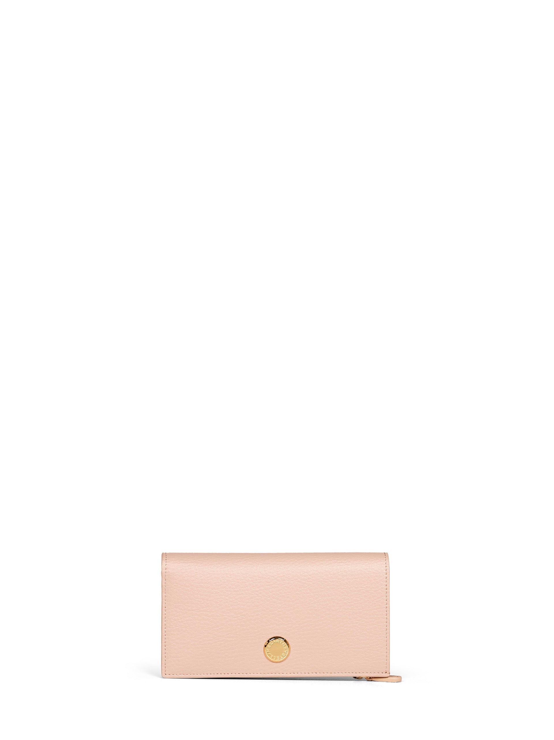 Stella Mccartney Women Blush Pink Logo Vertical Tri-Fold Wallet STELLA MCCARTNEY
