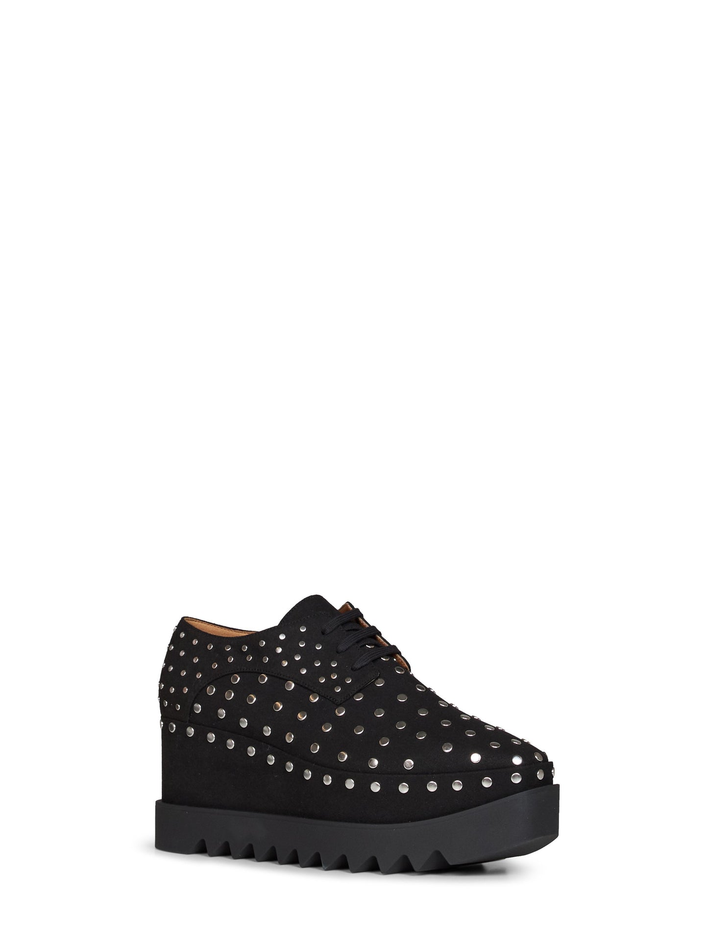 Stella Mccartney Women Black Studded Elyse Wedges STELLA MCCARTNEY