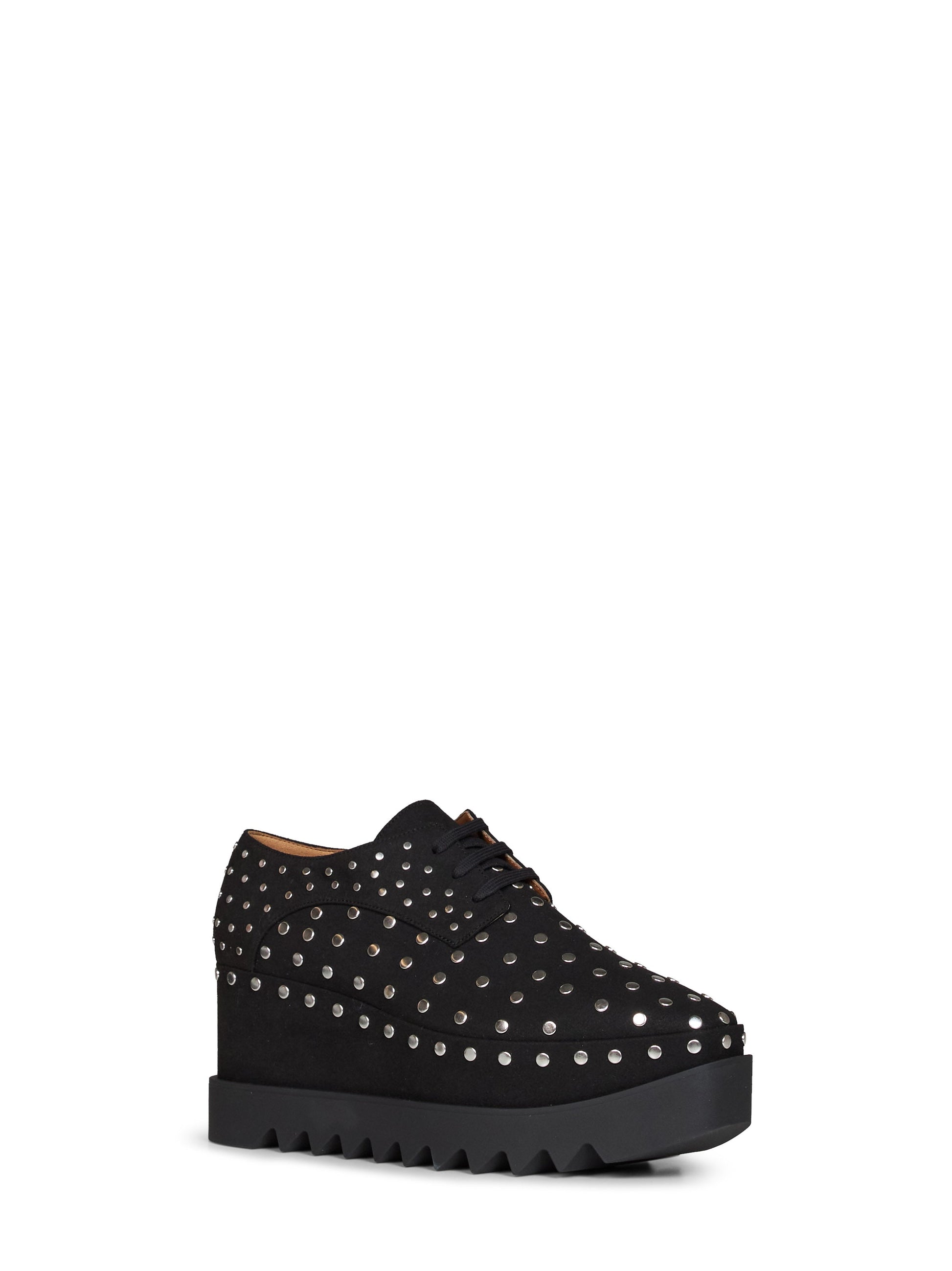Stella Mccartney Women Black Studded Elyse Wedges STELLA MCCARTNEY