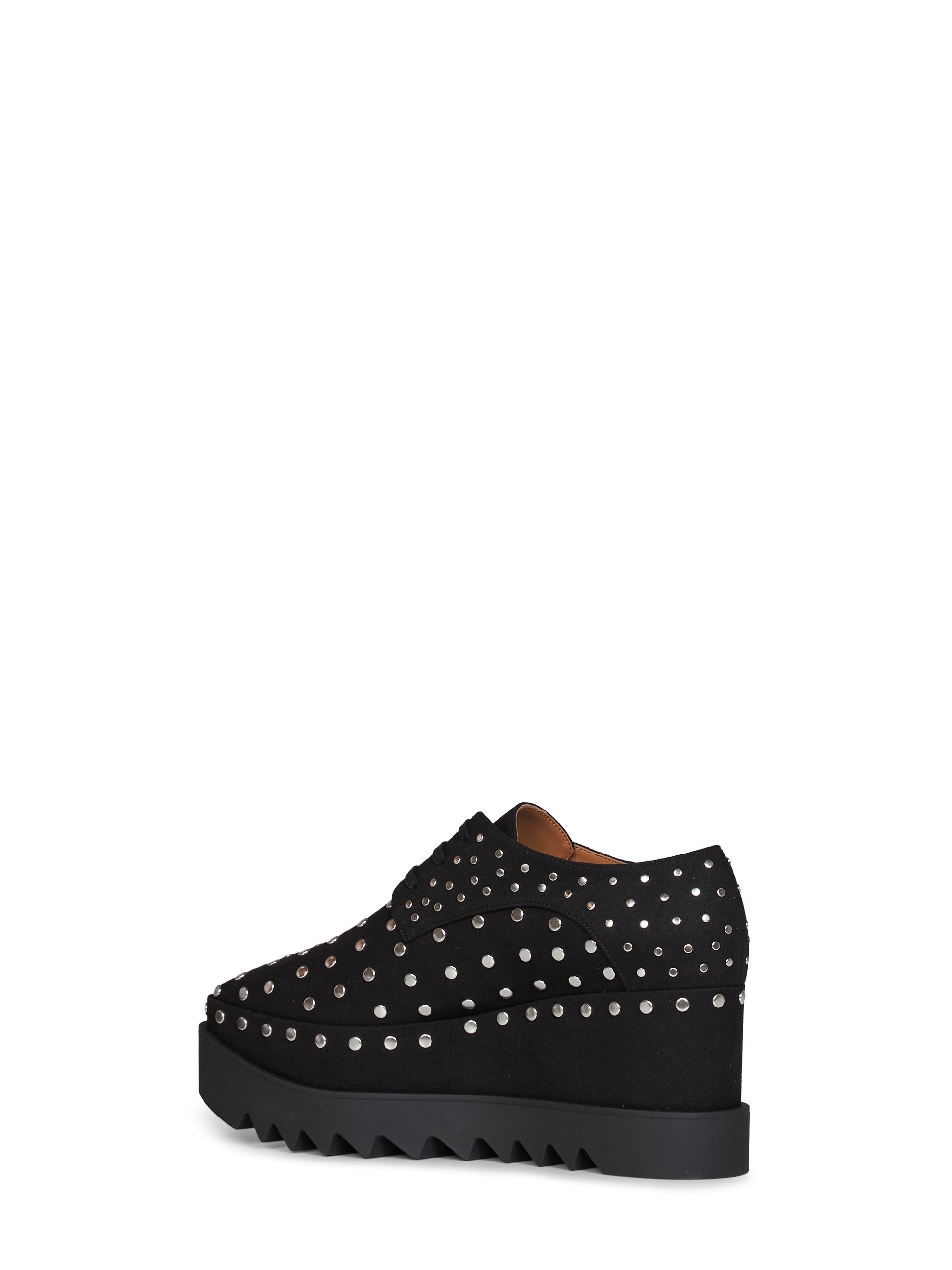 Stella Mccartney Women Black Studded Elyse Wedges STELLA MCCARTNEY