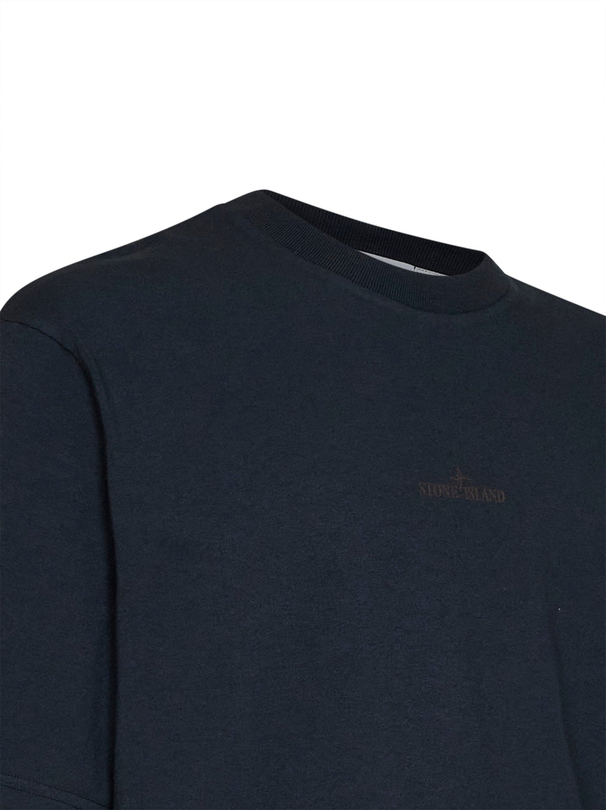 Stone Island Men Blue Organic Cotton Jersey Printed T-Shirt STONE ISLAND