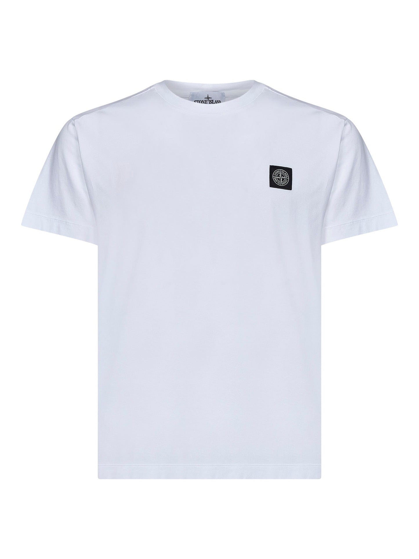 Stone Island Men White 60/2 Cotton Jersey Slim-Fit T-Shirt STONE ISLAND