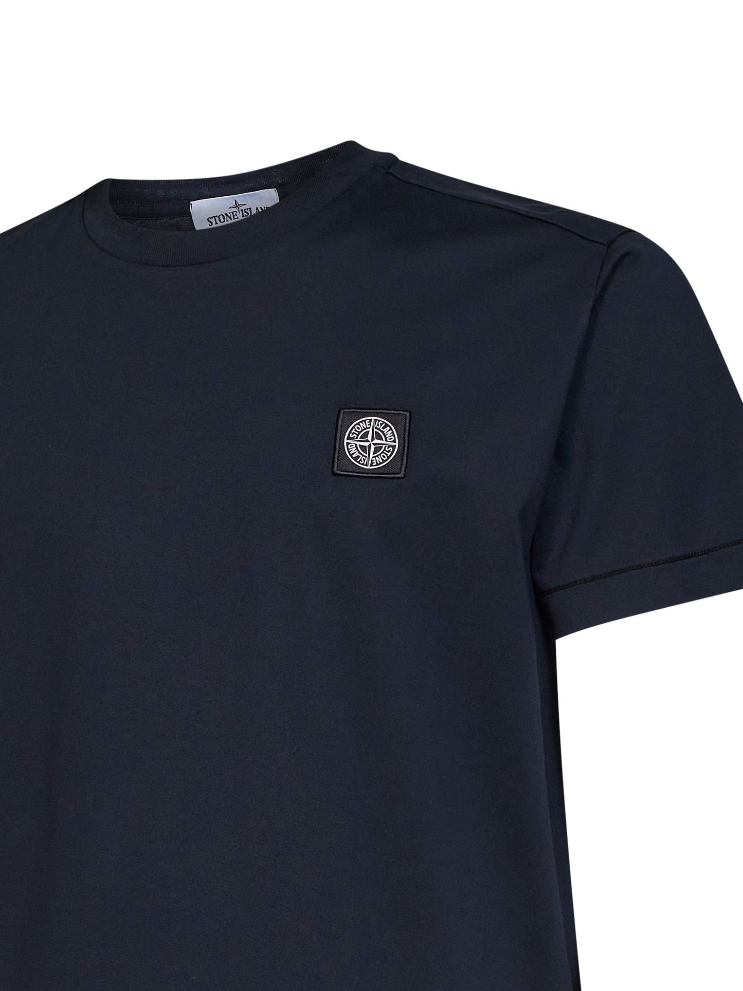 Stone Island Men Navy Blue 60/2 Cotton Jersey Slim-Fit T-Shirt STONE ISLAND