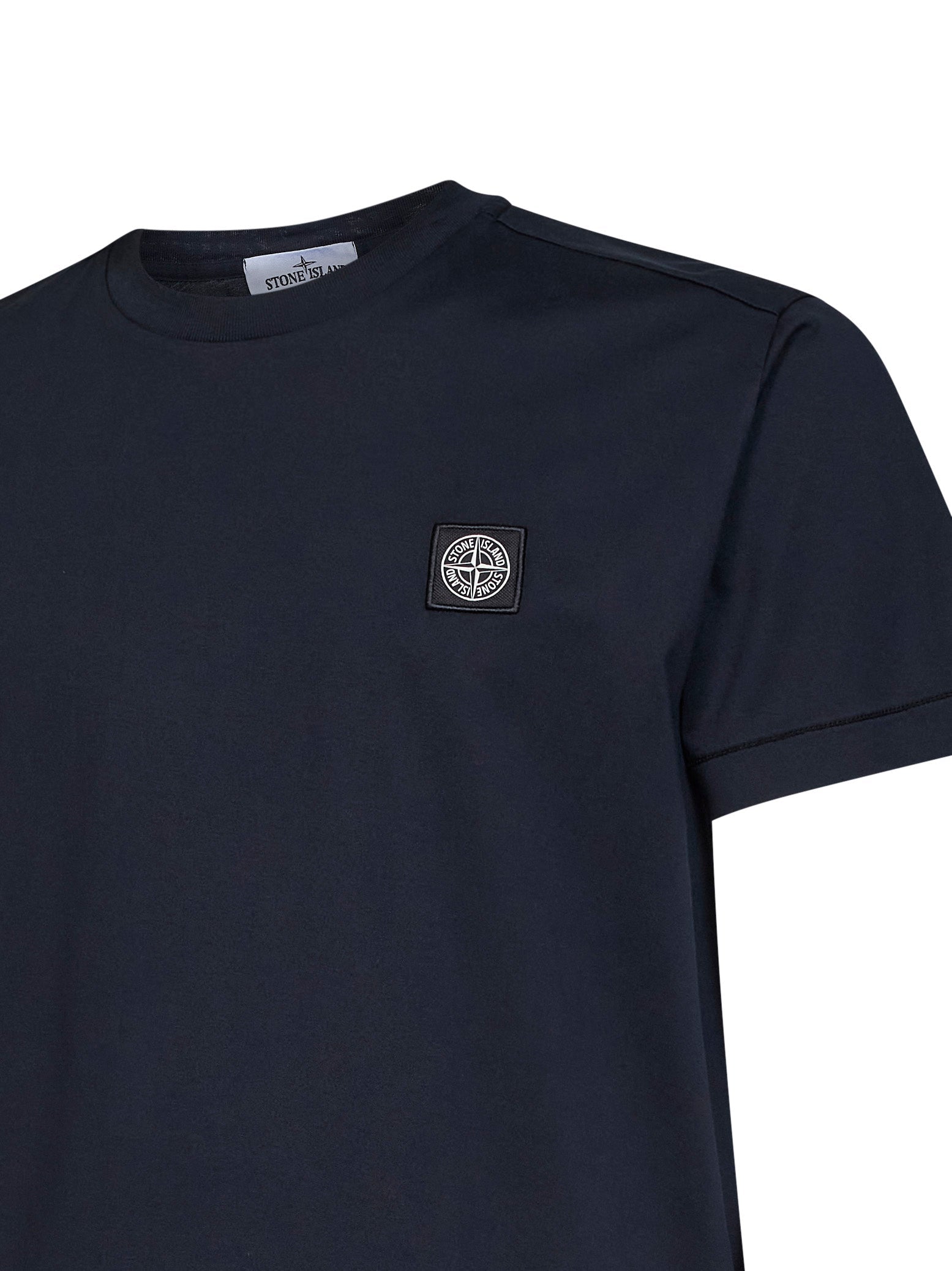 Stone Island Men Navy Blue 60/2 Cotton Jersey Slim-Fit T-Shirt STONE ISLAND