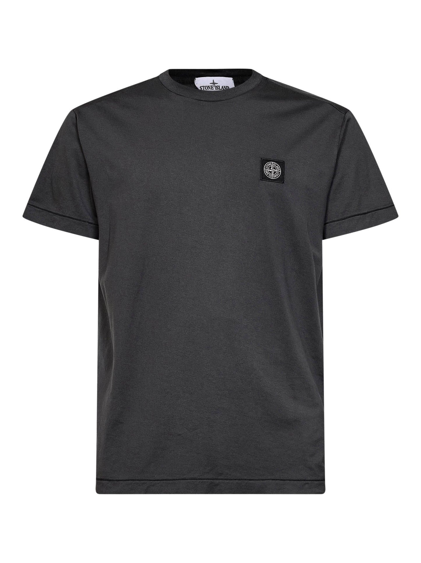 Stone Island Men Lead Grey 60/2 Cotton Jersey Slim-Fit T-Shirt STONE ISLAND