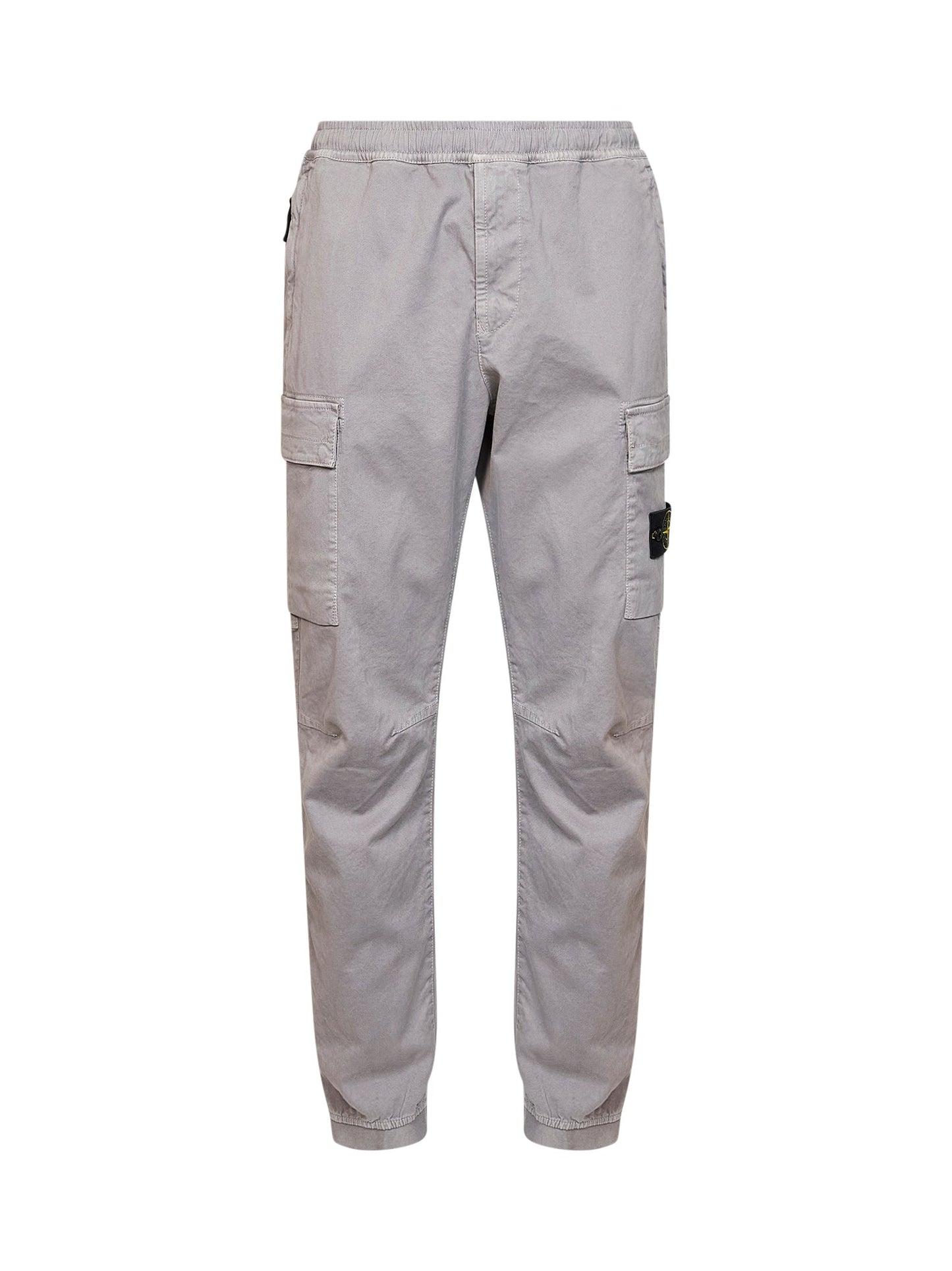 Stone Island Men Grey Organic Stretch Broken Twill Cargo Trousers STONE ISLAND