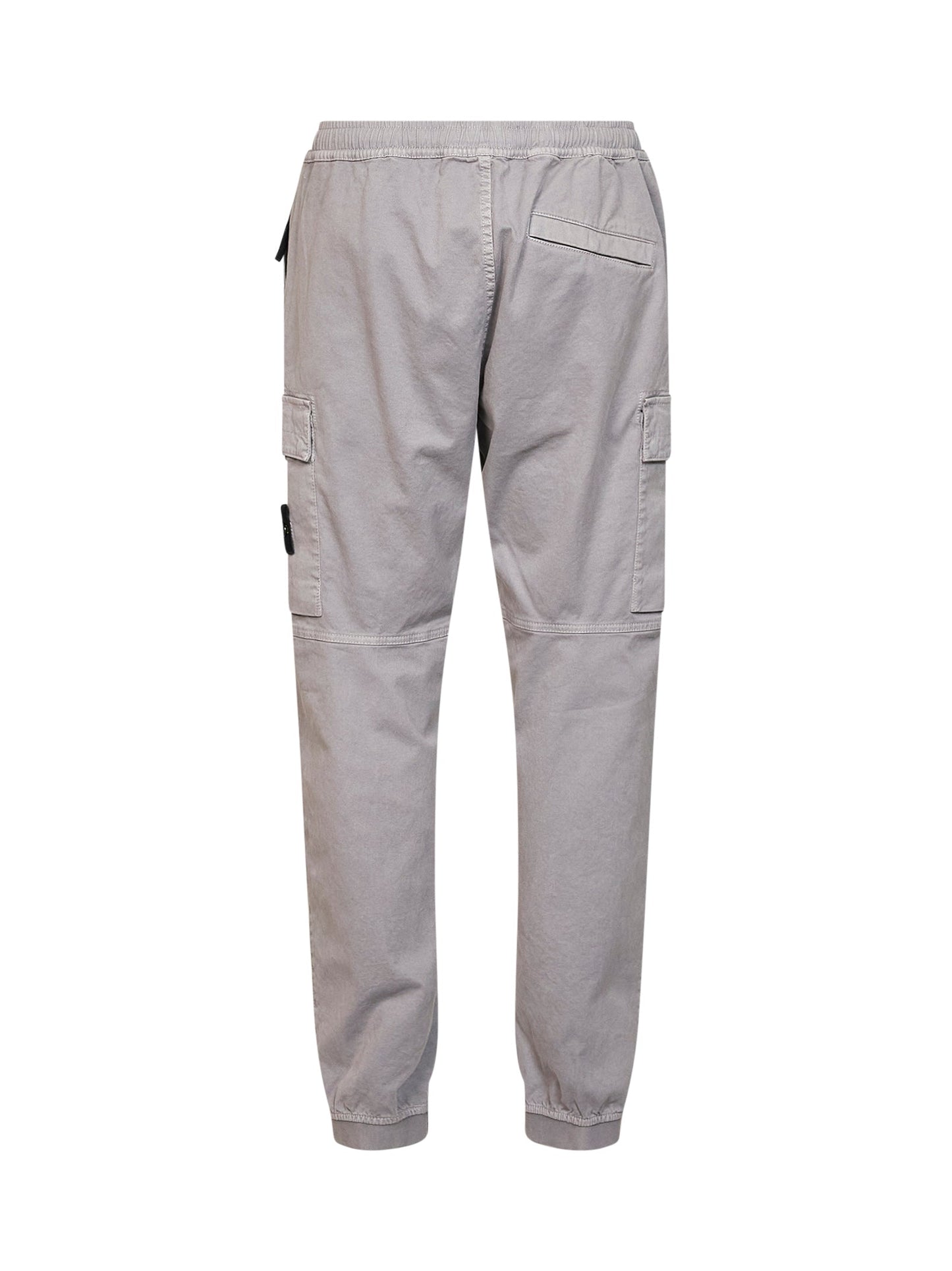 Stone Island Men Grey Organic Stretch Broken Twill Cargo Trousers STONE ISLAND