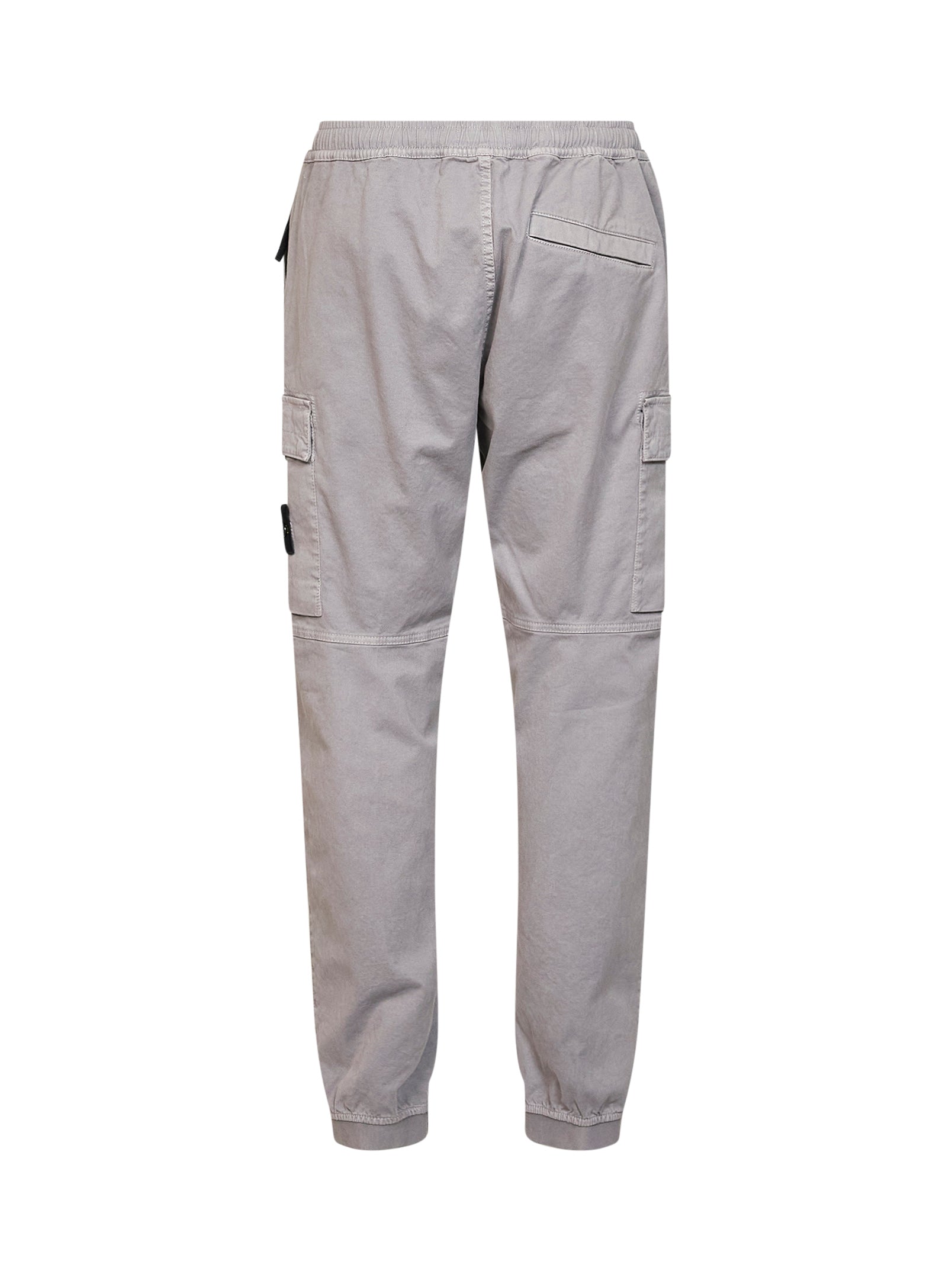 Stone Island Men Grey Organic Stretch Broken Twill Cargo Trousers STONE ISLAND