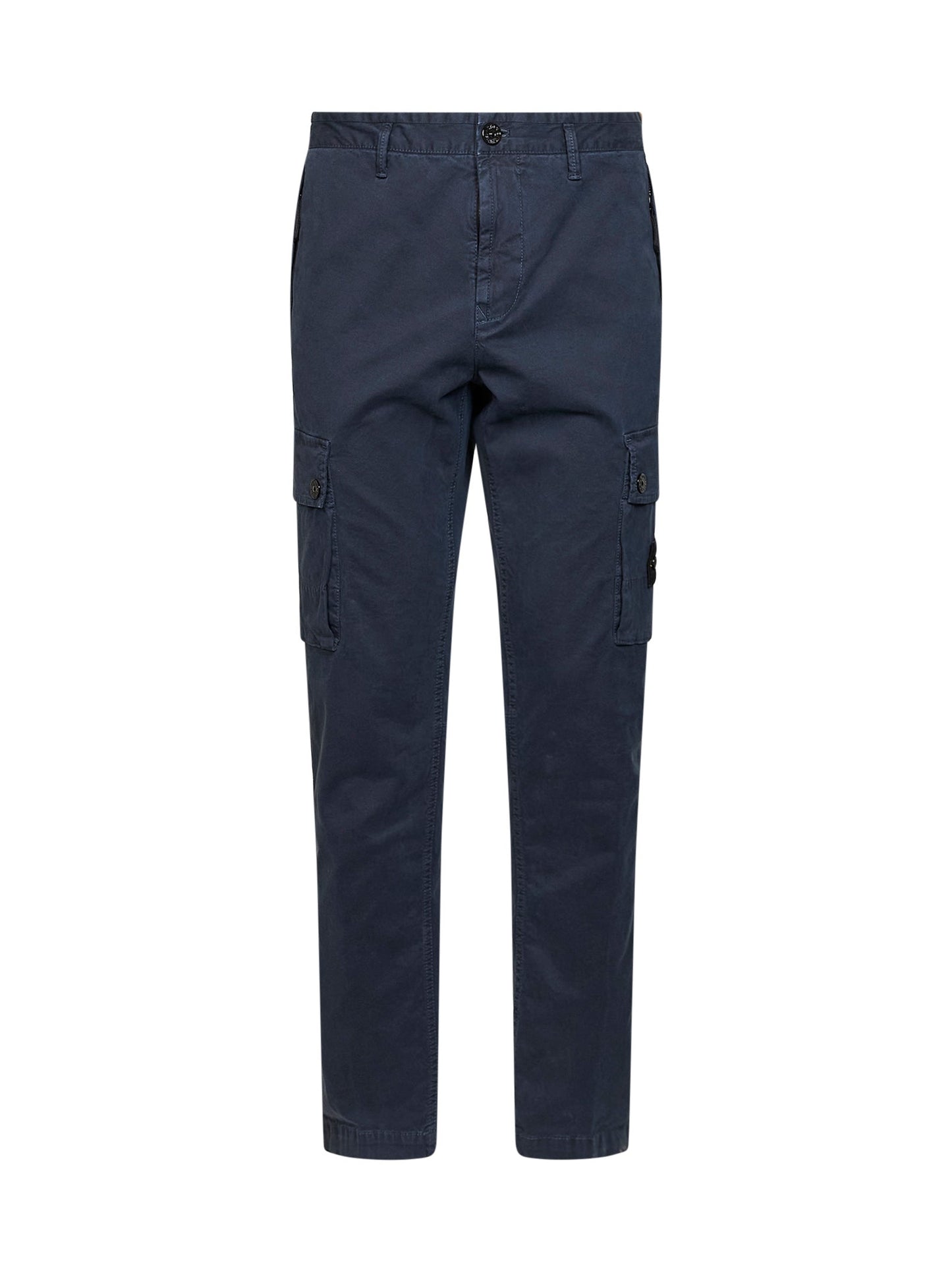 Stone Island Men Blue Organic Stretch Broken Twill Cargo Trousers STONE ISLAND