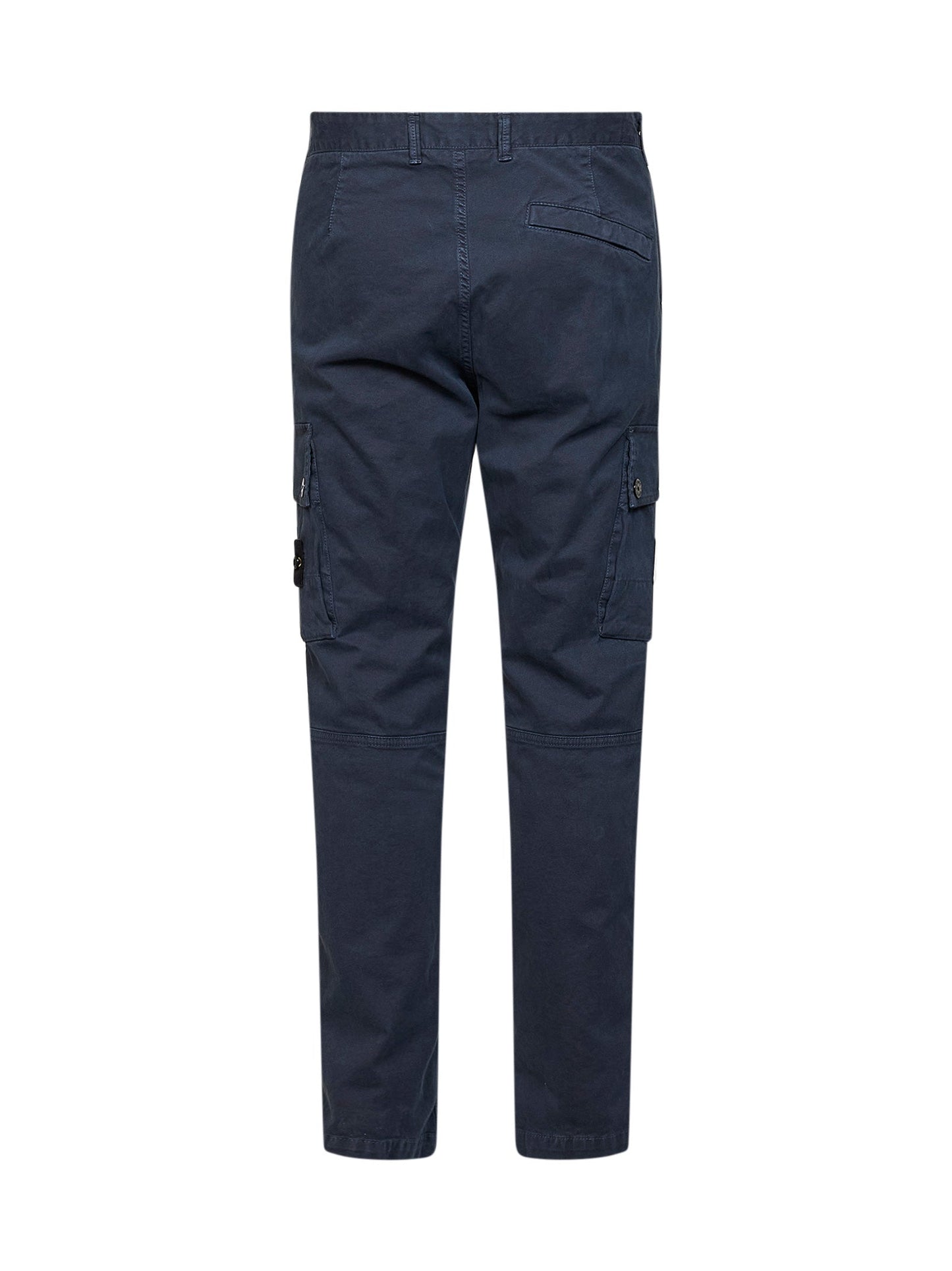 Stone Island Men Blue Organic Stretch Broken Twill Cargo Trousers STONE ISLAND