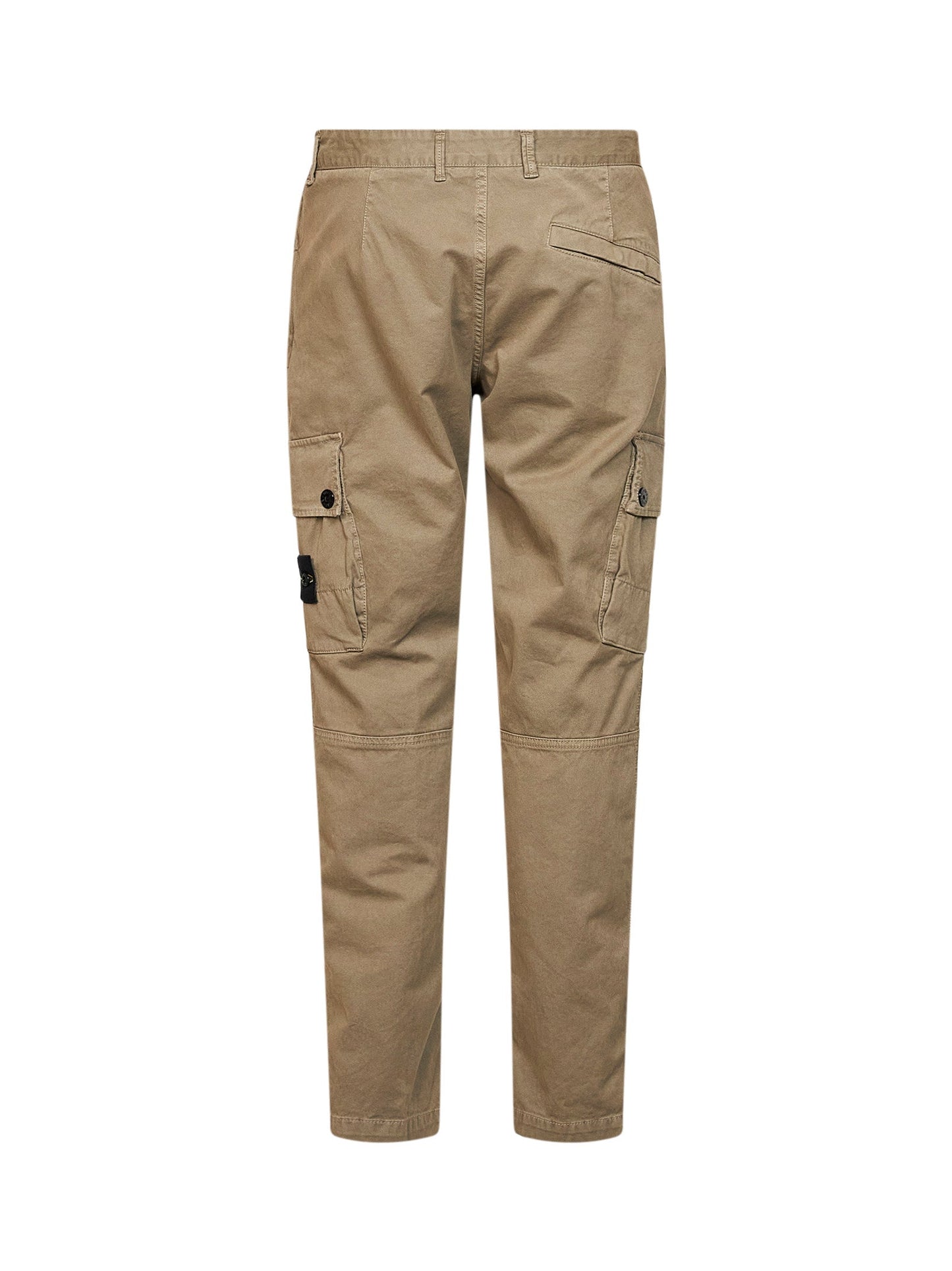 Stone Island Men Military Green Organic Stretch Broken Twill Cargo Trousers STONE ISLAND