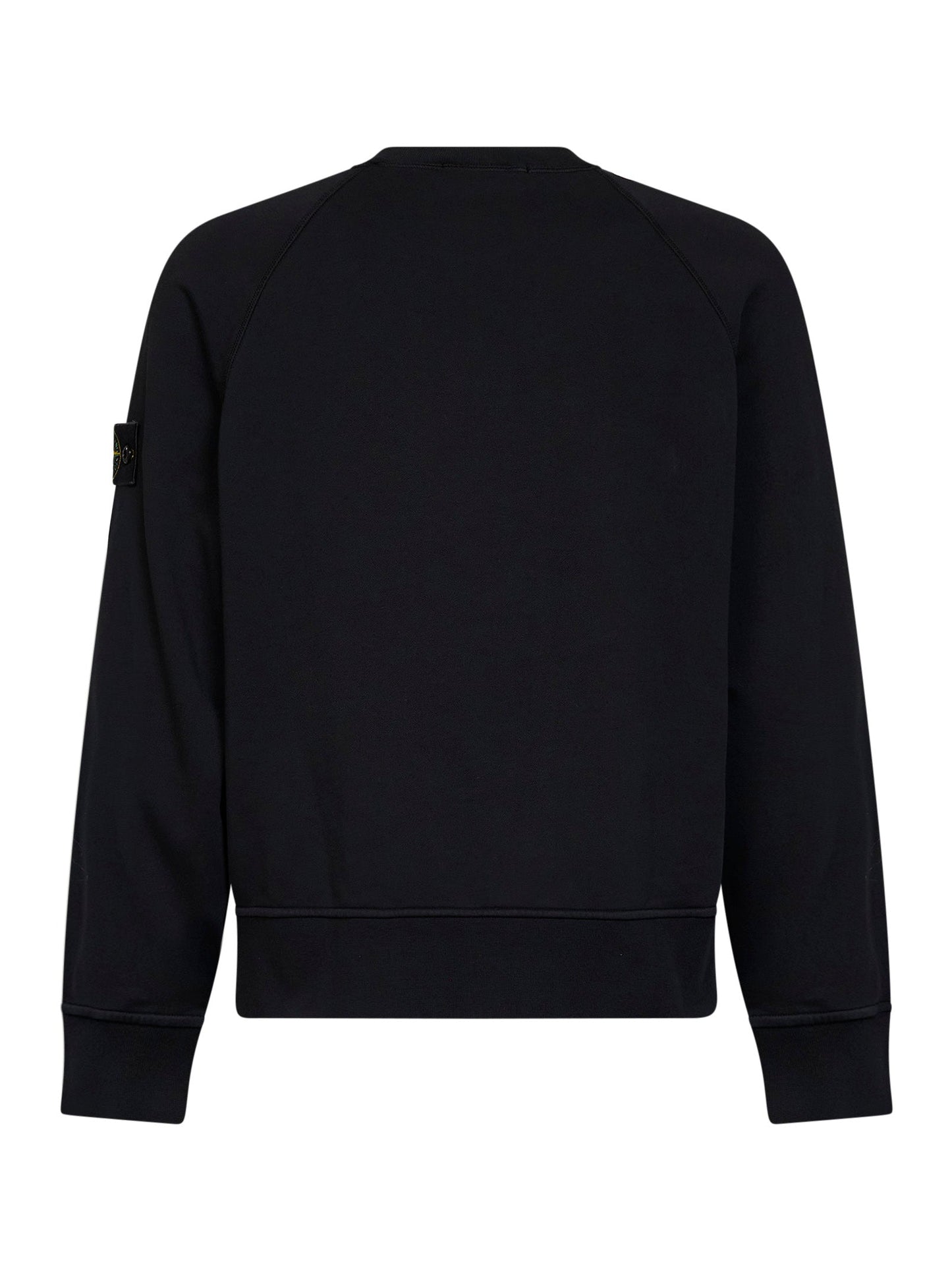 Stone Island Men Black Cotton Crewneck Sweatshirt STONE ISLAND