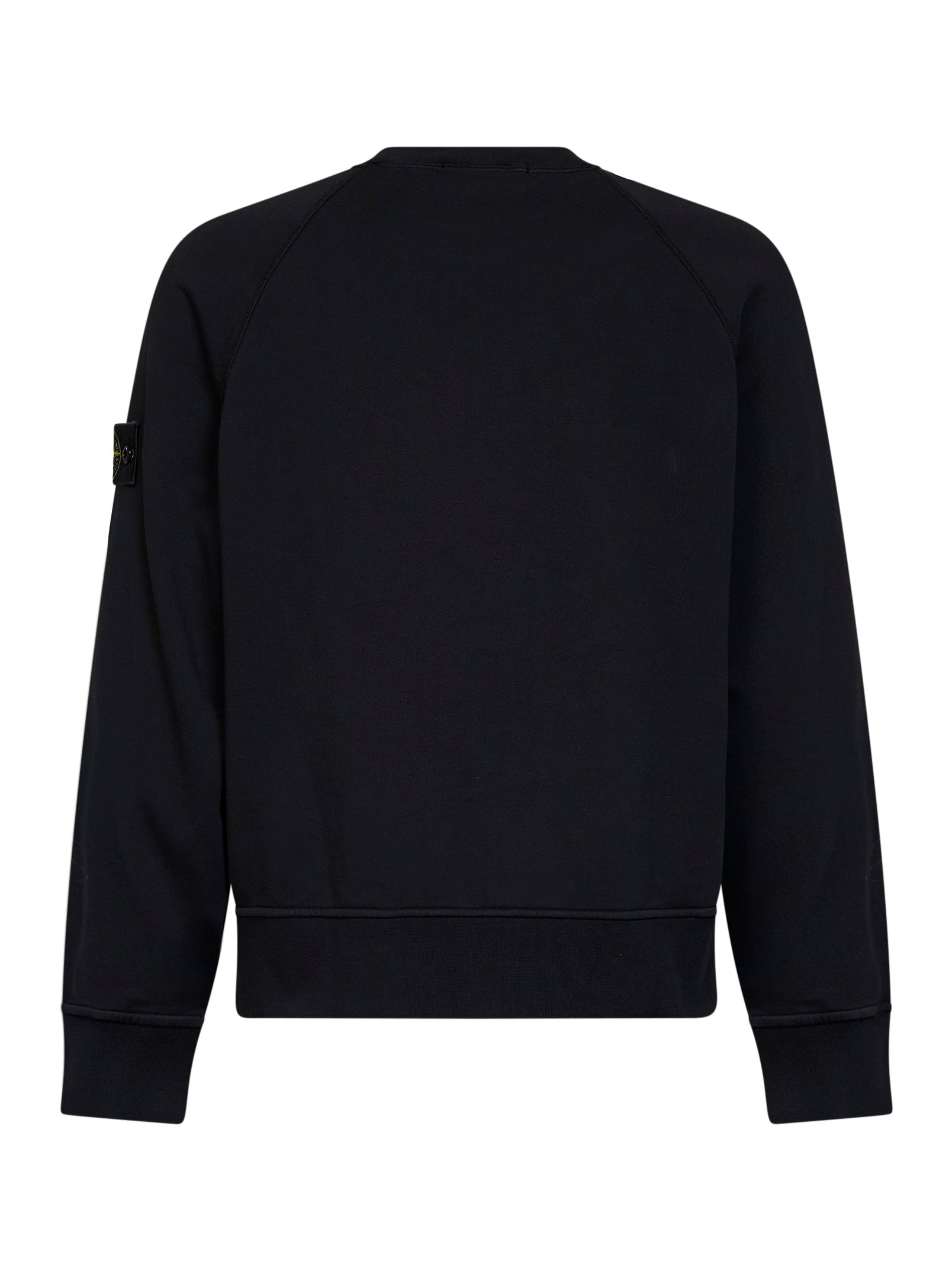 Stone Island Men Black Cotton Crewneck Sweatshirt STONE ISLAND