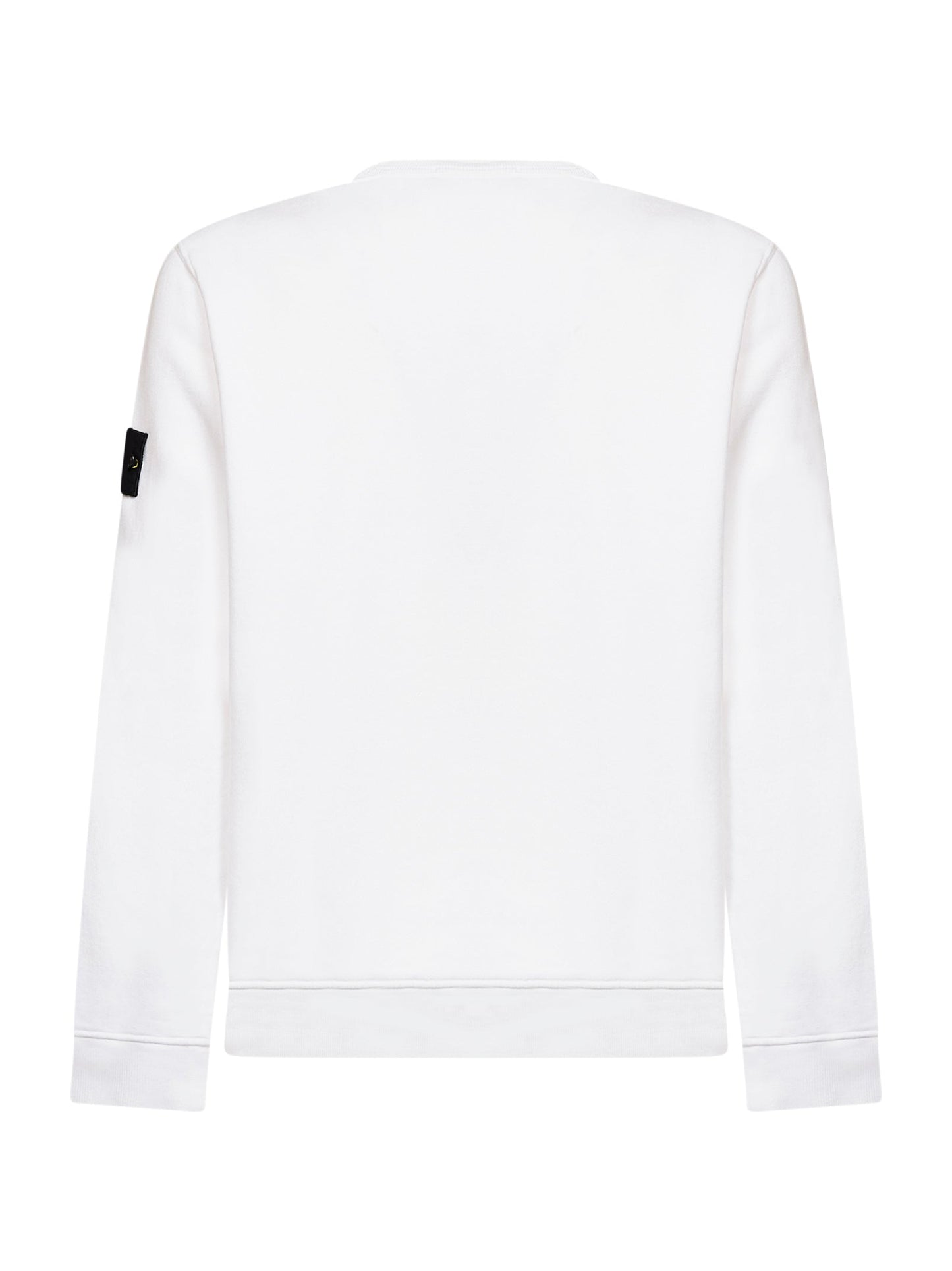 Stone Island Men White Organic Stretch Cotton Crewneck Sweatshirt STONE ISLAND