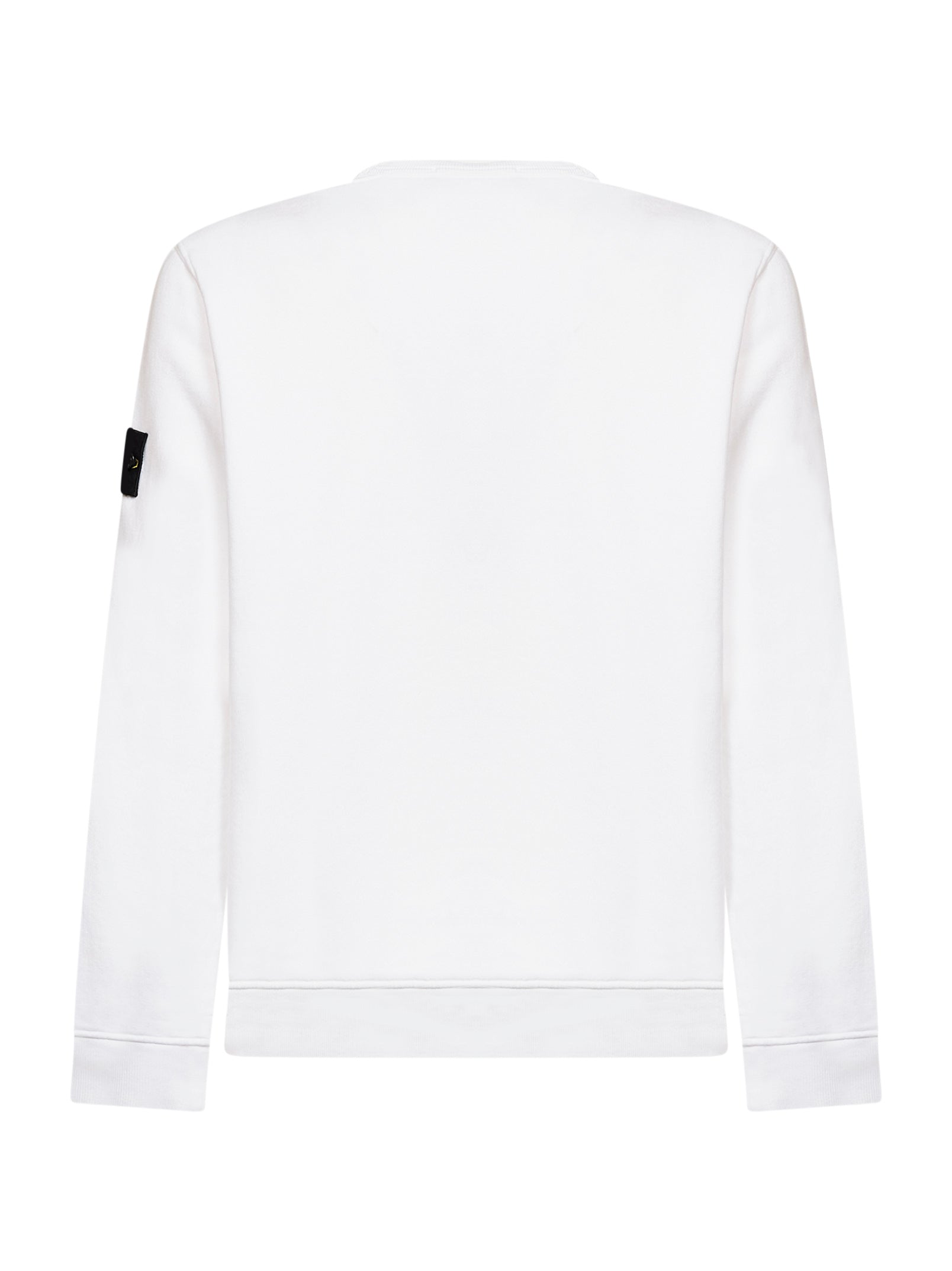 Stone Island Men White Organic Stretch Cotton Crewneck Sweatshirt STONE ISLAND